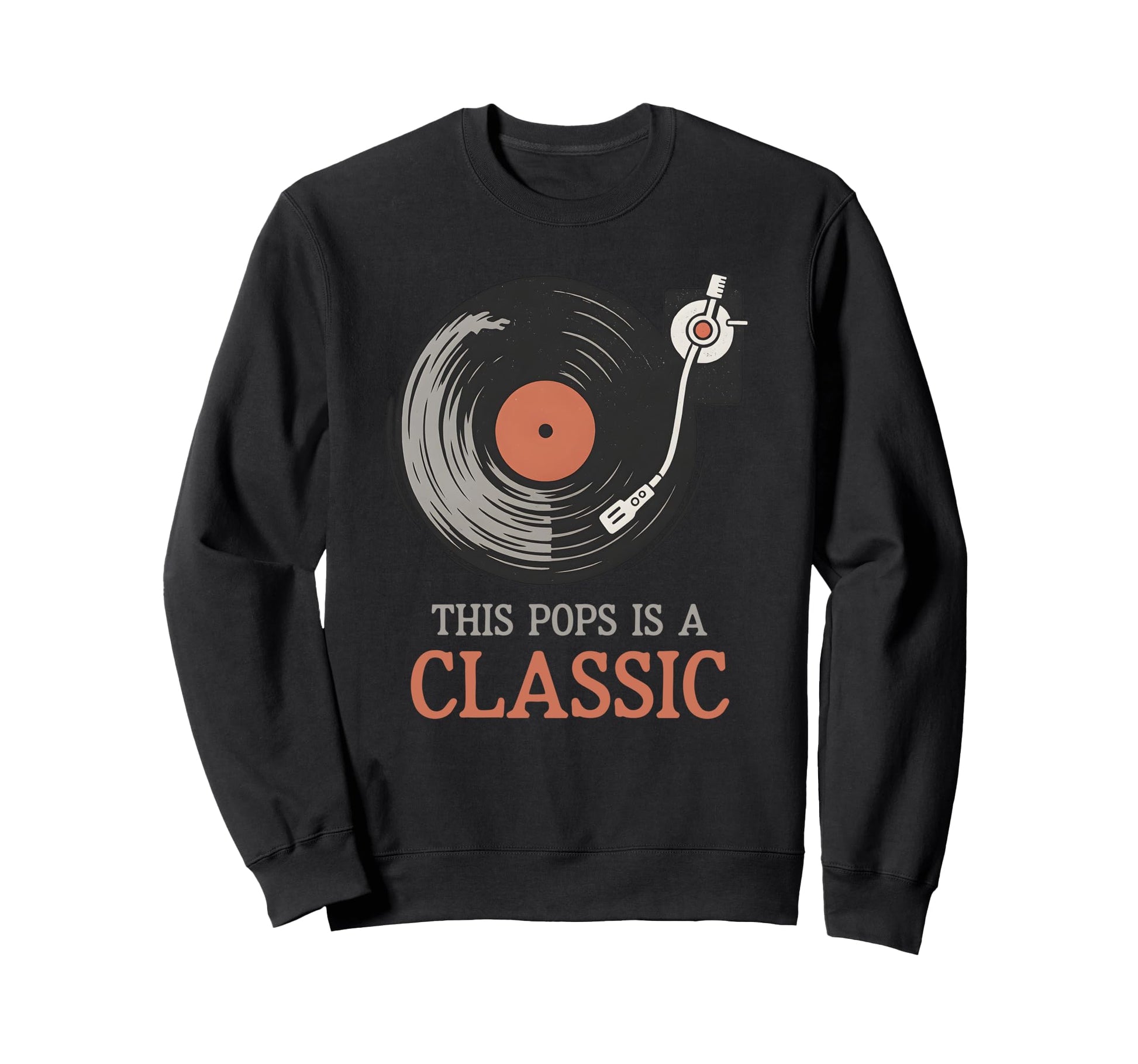 This Pops Is Fathers Day Vinyl Sweatshirt - Unique Graphic Men Women - T-Shirt, Sweatshirt, Hoodie