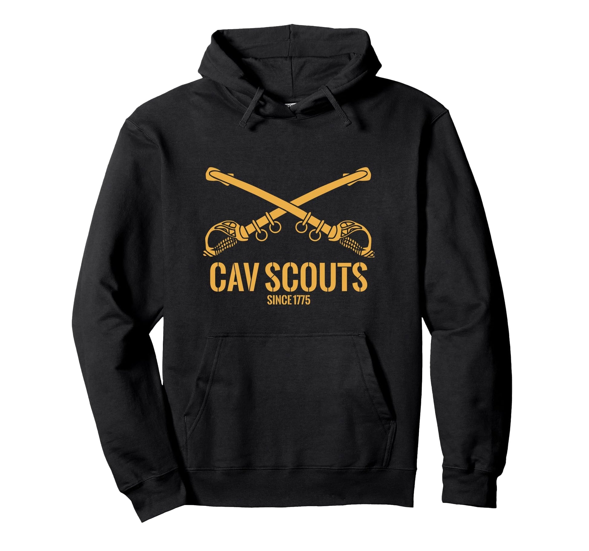 Cavalry Scouts Since 1775 Military Hoodie - Minimalist Print Men Women - T-Shirt, Sweatshirt, Hoodie