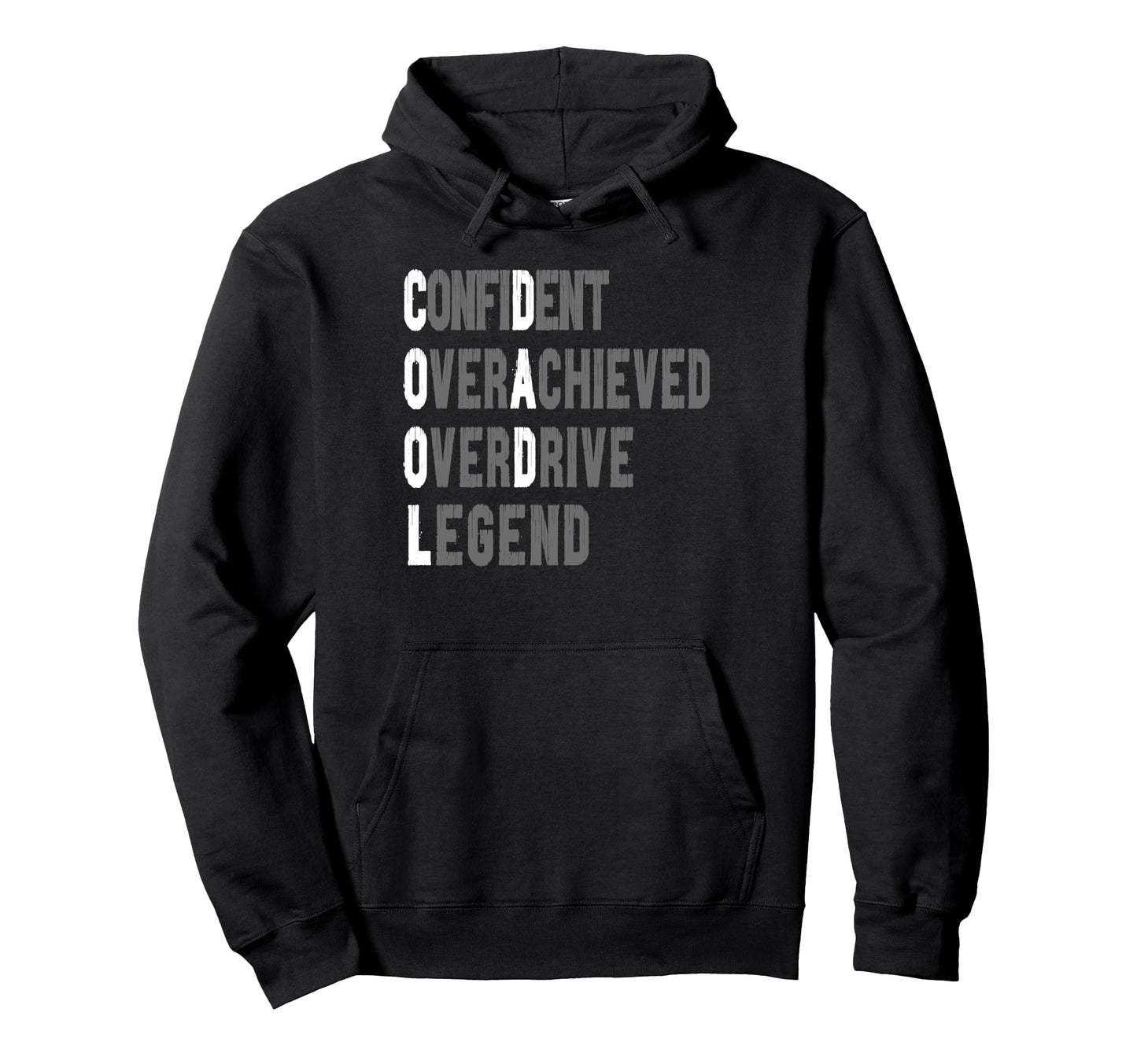 Confident Overachieved Overdrive Hoodie - Custom Art Print for Adults - T-Shirt, Sweatshirt, Hoodie