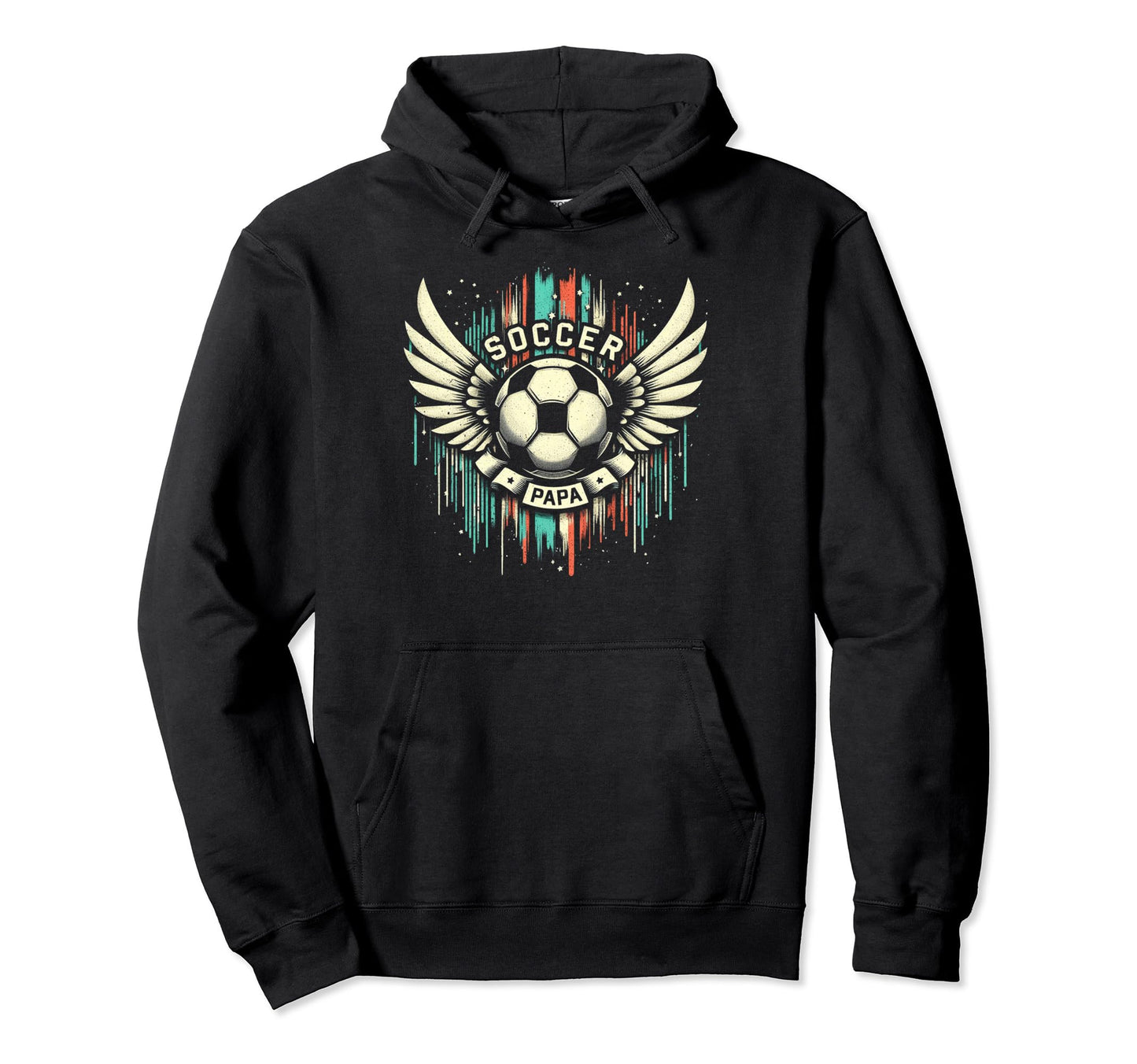 Soccer Papa Family Matching Dad Hoodie - Casual Everyday Wear for Adults - T-Shirt, Sweatshirt, Hoodie