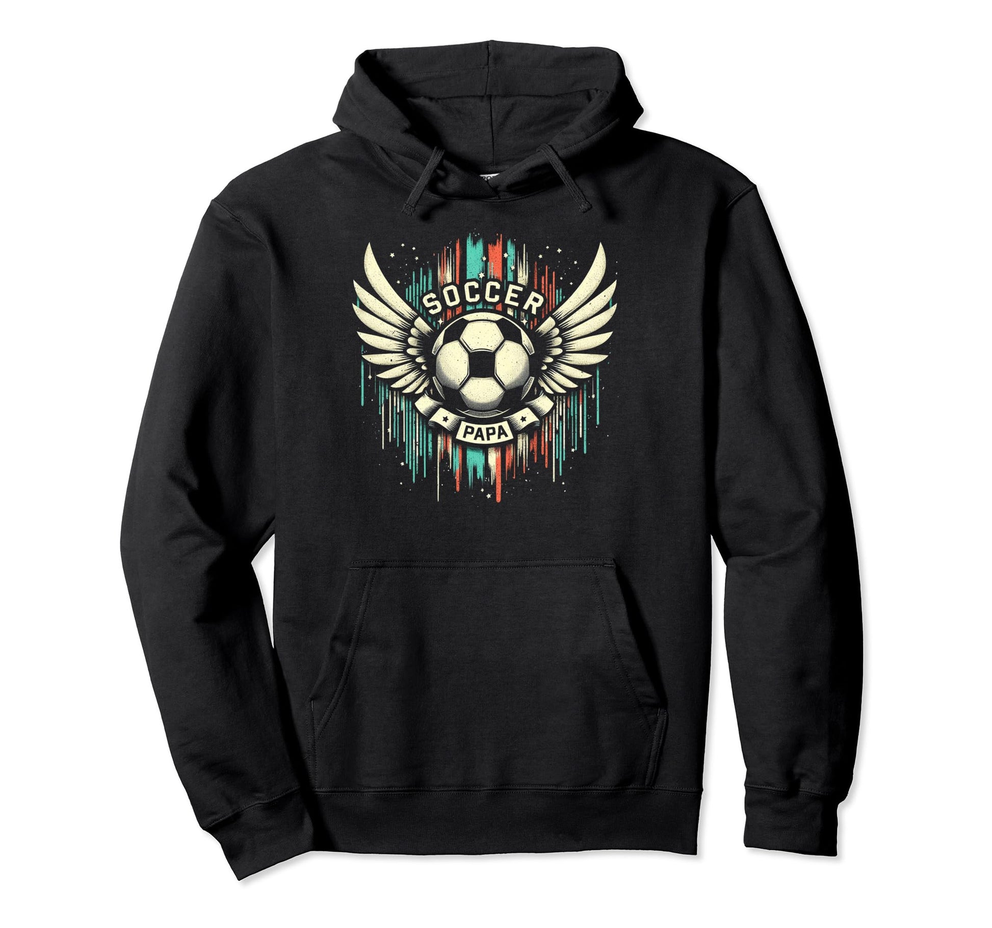 Soccer Papa Family Matching Dad Hoodie - Casual Everyday Wear for Adults - T-Shirt, Sweatshirt, Hoodie