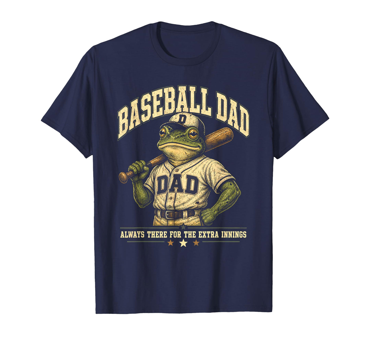 Funny Baseball Dad Frog Extra T-Shirt - Casual Everyday Wear for Adults - T-Shirt, Sweatshirt, Hoodie