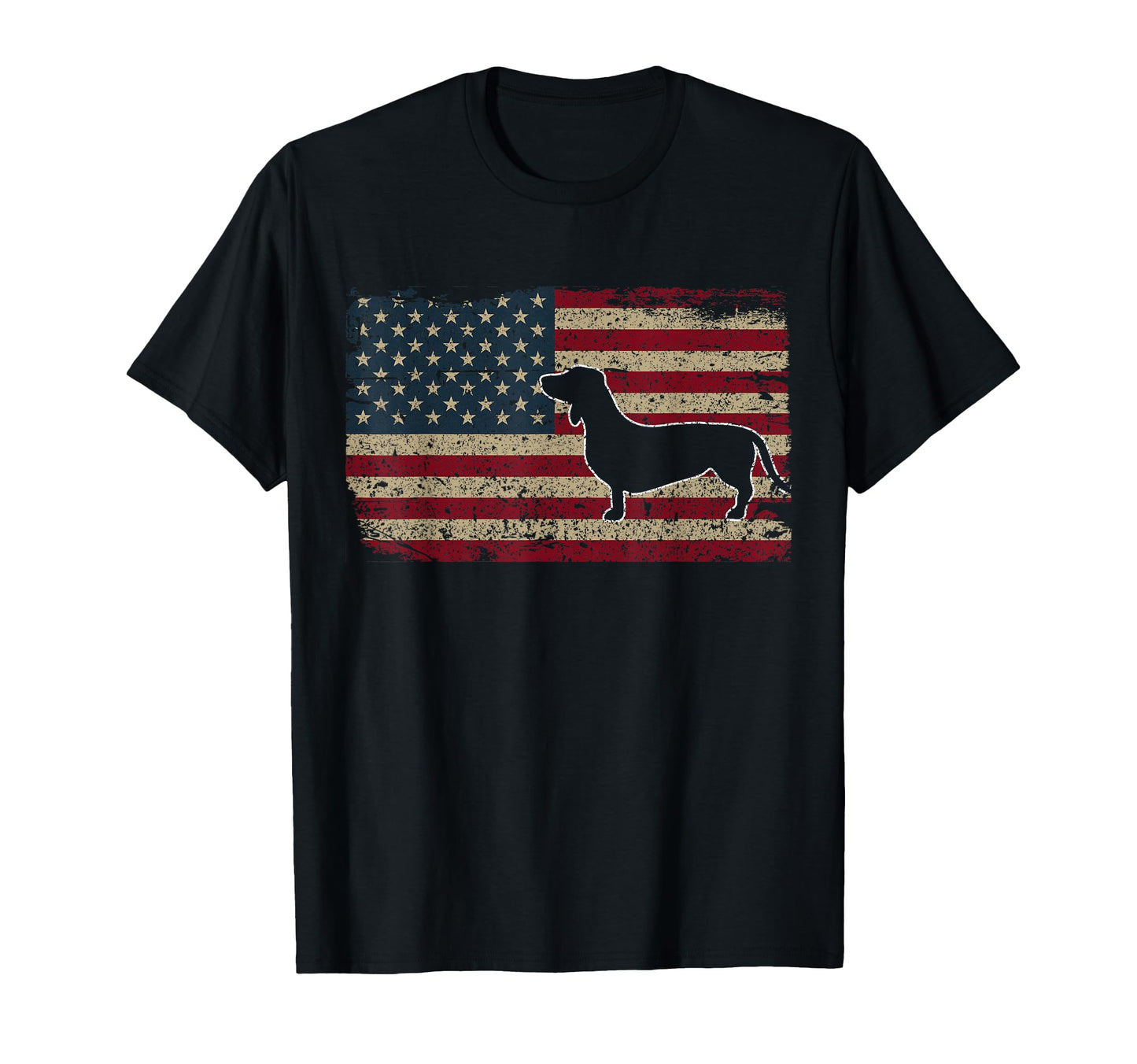 Dachshund America Flag Patriotic T-Shirt - Streetwear Style Men Women - T-Shirt, Sweatshirt, Hoodie