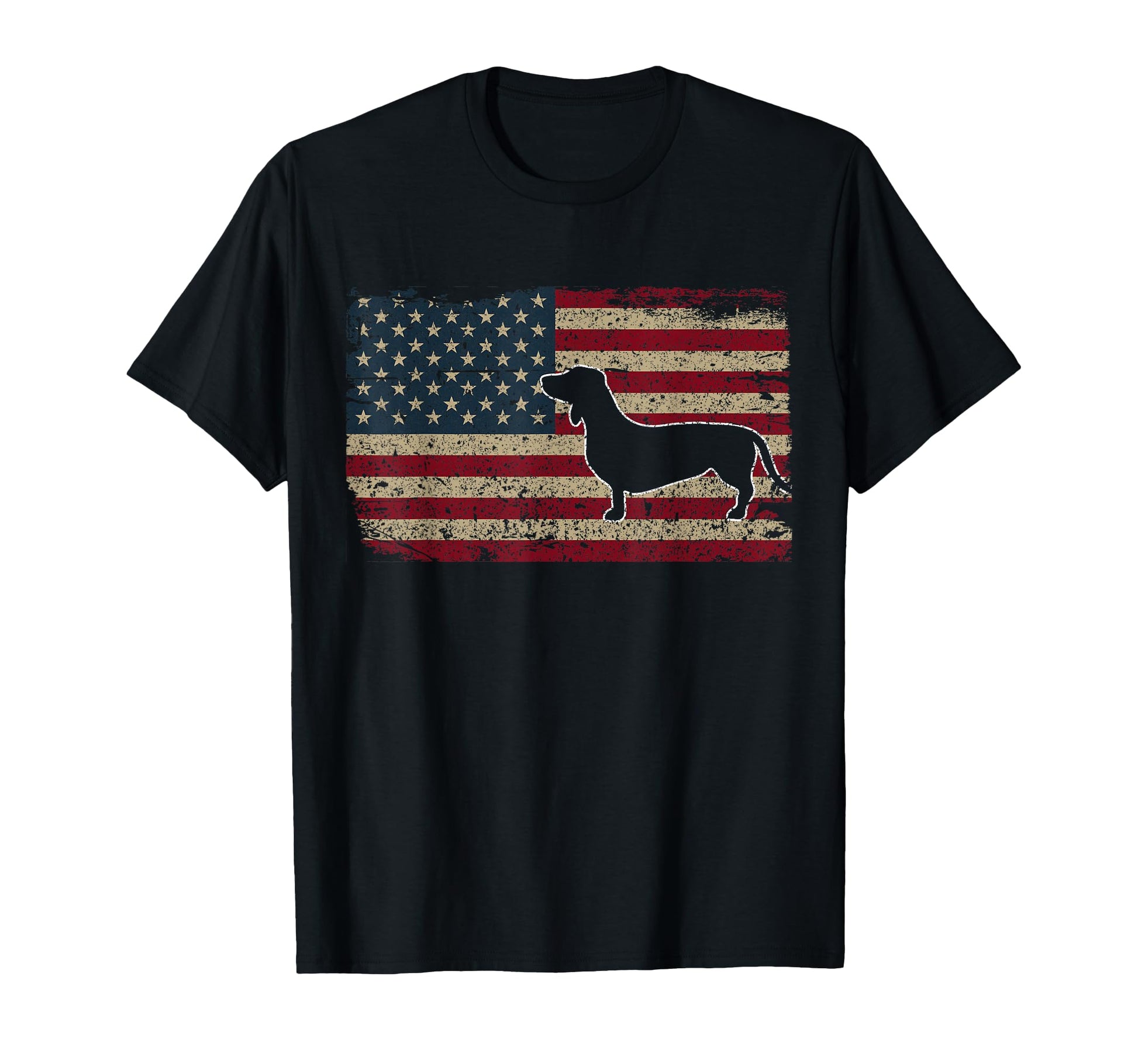 Dachshund America Flag Patriotic T-Shirt - Streetwear Style Men Women - T-Shirt, Sweatshirt, Hoodie