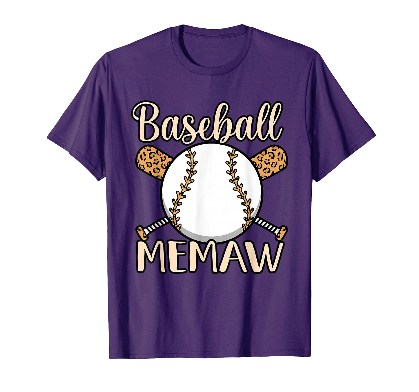 Baseball Memaw Sports Player Lover Coach T-Shirt - Graphic Print Men Women - T-Shirt, Sweatshirt, Hoodie