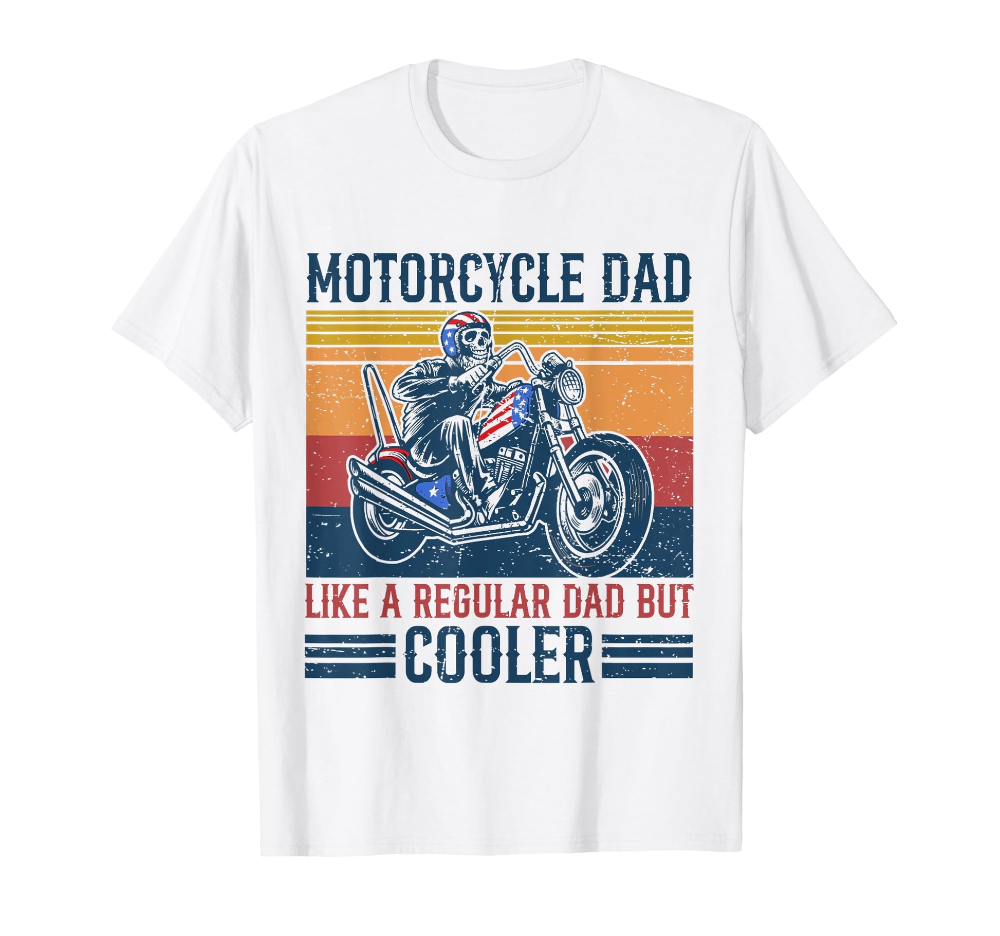 Mens Motorcycle Rider Dad Is Cooler T-Shirt - Novelty Apparel for Adults - T-Shirt, Sweatshirt, Hoodie