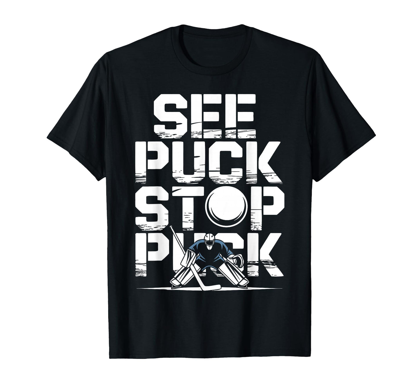 Netminder Ice Hockey Goalkeeper T-Shirt - Minimalist Print for Adults - T-Shirt, Sweatshirt, Hoodie