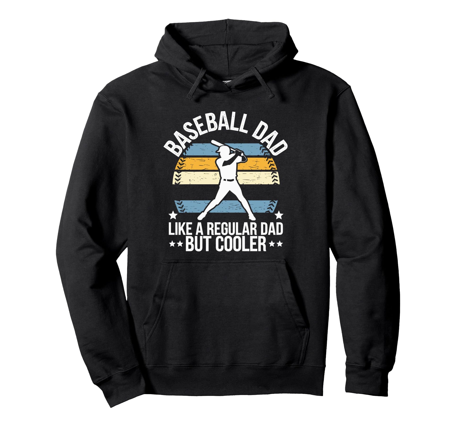 Baseball Dad Like Regular Dad But Cooler Hoodie - Unique Graphic for Adults - T-Shirt, Sweatshirt, Hoodie