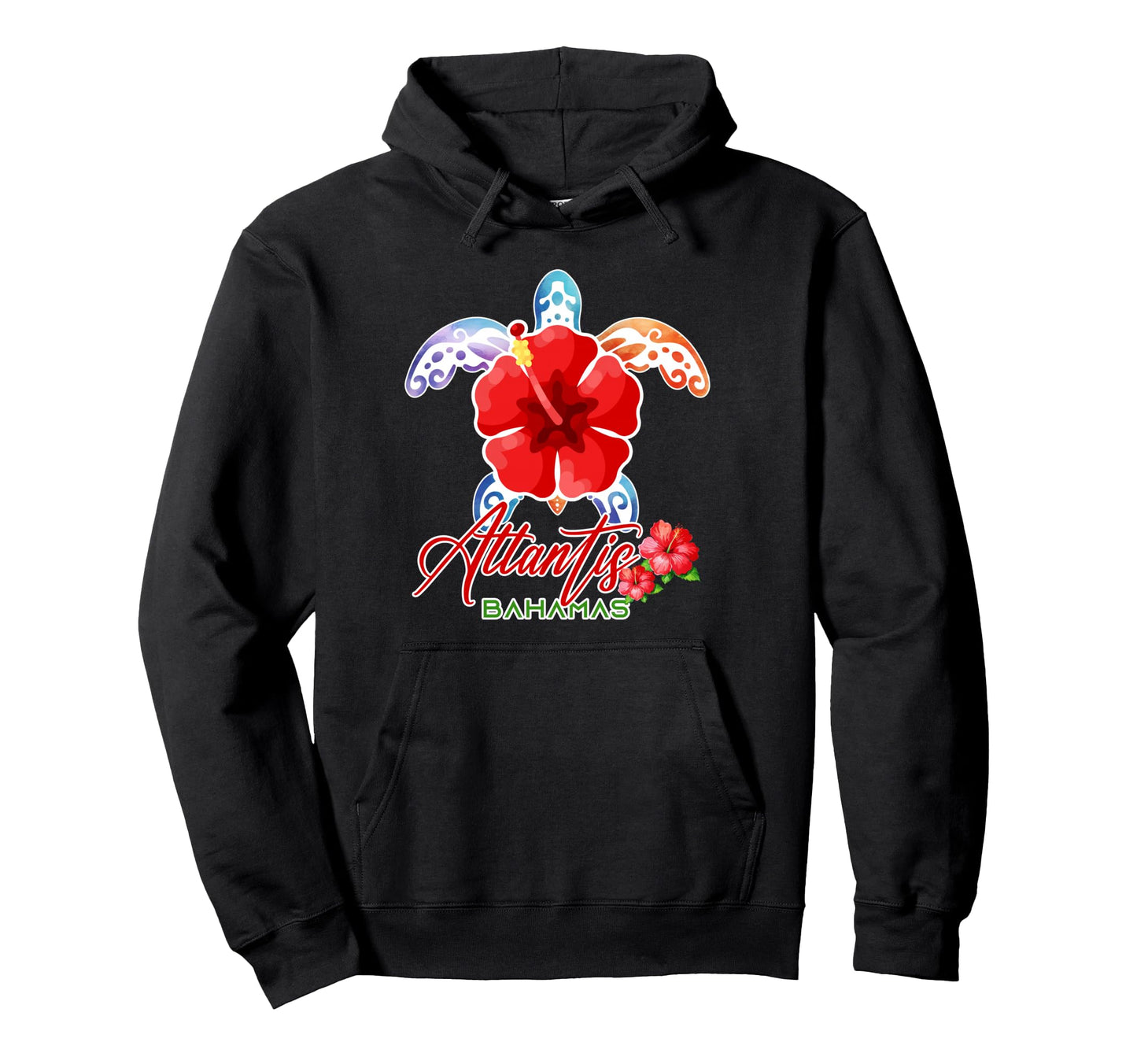 Atlantis Sea Turtle Tropical Bahamas Hoodie - Unique Graphic Men Women - T-Shirt, Sweatshirt, Hoodie