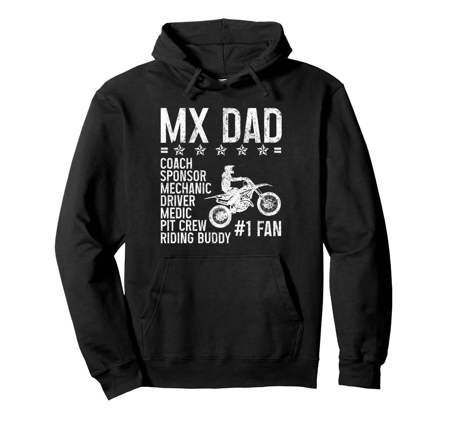 Motocross Dad Dirt Bike Mx Enduro Hoodie - Casual Everyday Wear for Adults - T-Shirt, Sweatshirt, Hoodie