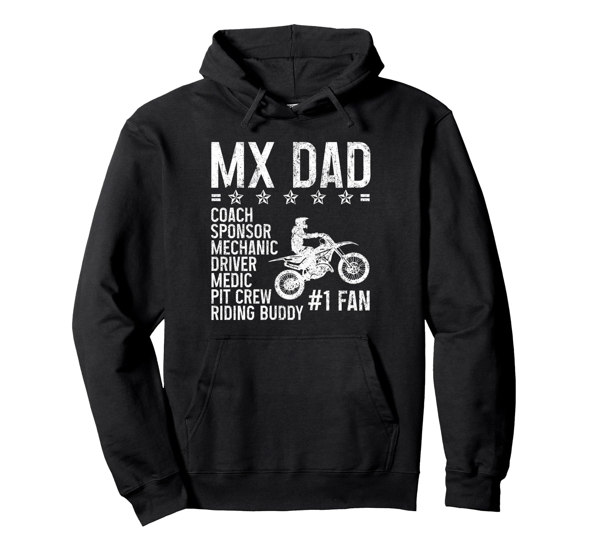 Motocross Dad Dirt Bike Mx Enduro Hoodie - Casual Everyday Wear for Adults - T-Shirt, Sweatshirt, Hoodie