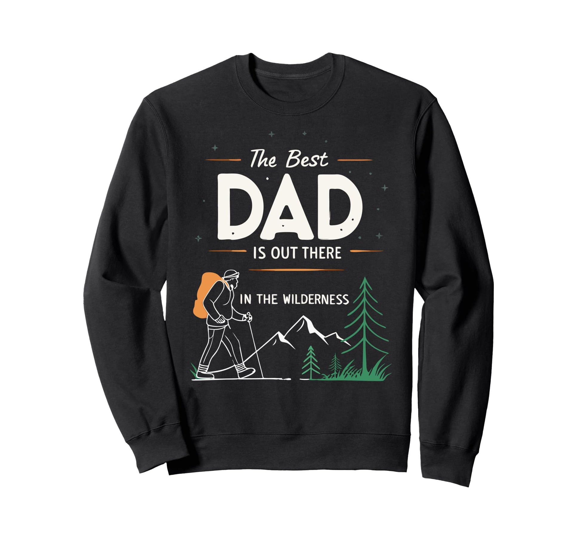 Best Dad Fathers Day Camping Sweatshirt - Custom Art Print Men Women - T-Shirt, Sweatshirt, Hoodie