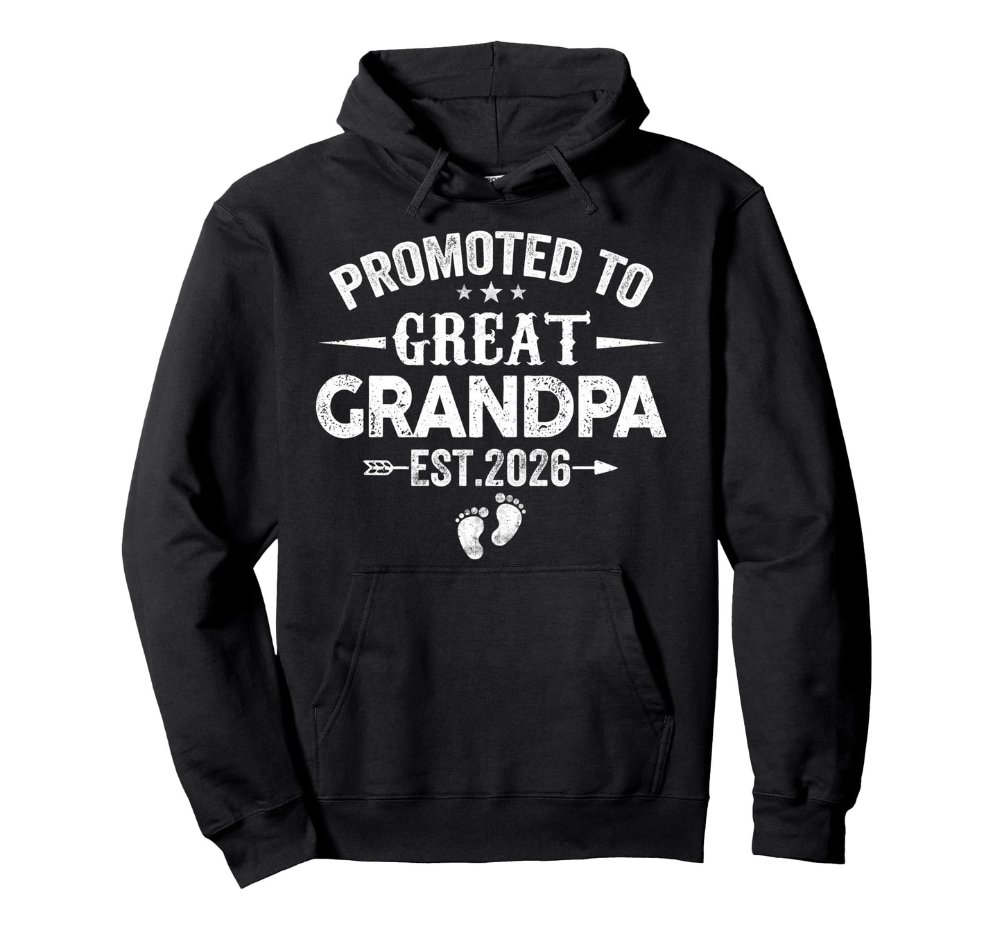 Mens Promoted To Great Grandpa Est 2026 Hoodie - Minimalist Print Unisex - T-Shirt, Sweatshirt, Hoodie