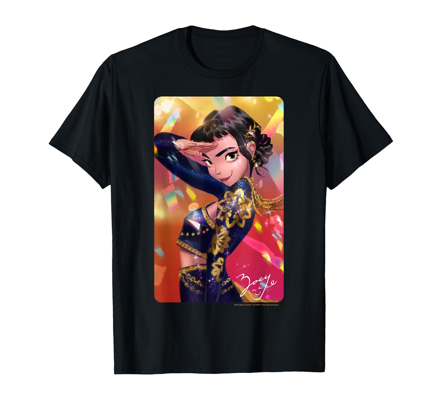 Kpop Demon Hunters Huntrix Zoey Signed T-Shirt - Streetwear Style Unisex - T-Shirt, Sweatshirt, Hoodie