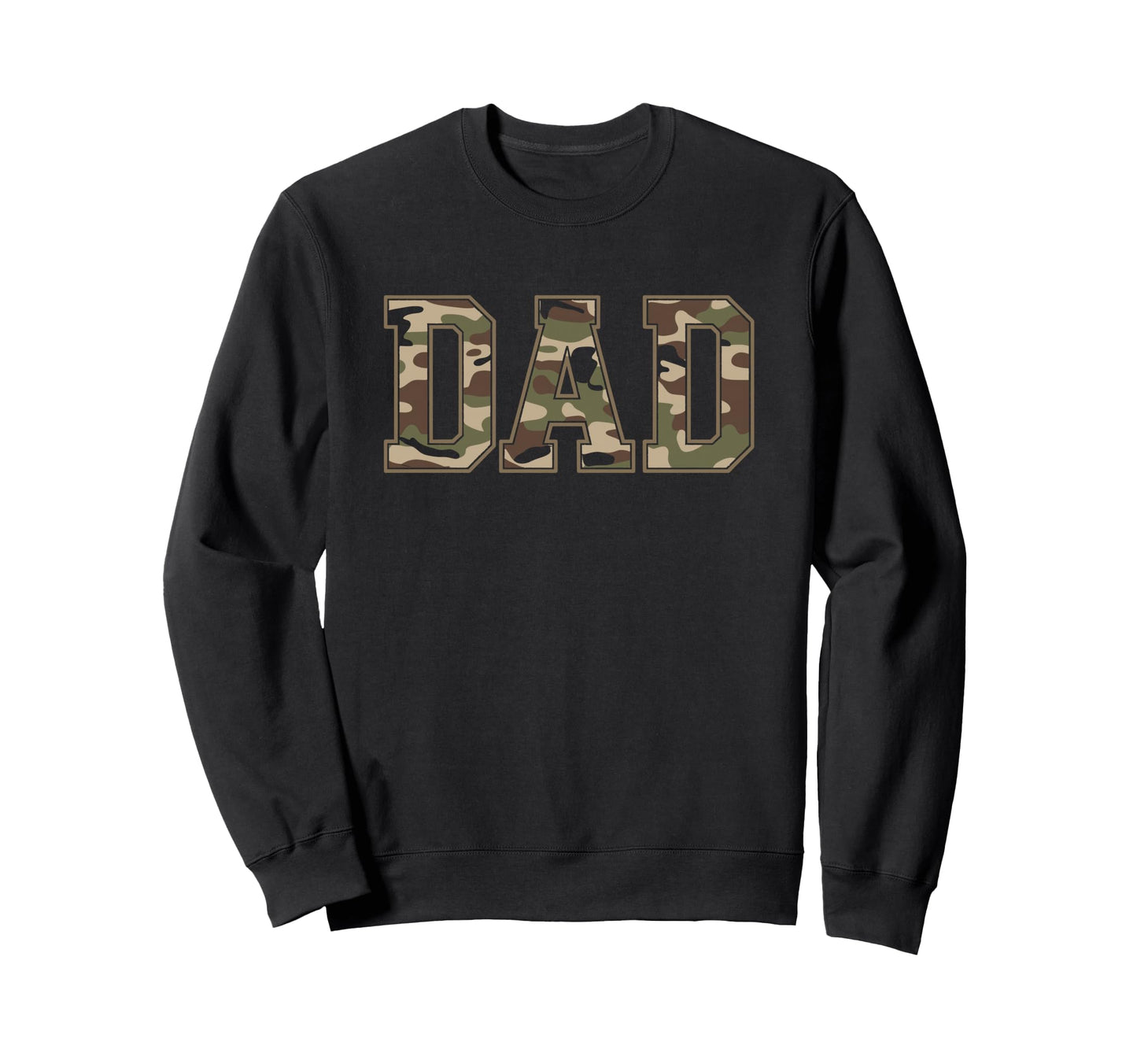 Camouflage Hunting Dad Fathers Day Sweatshirt - Unique Graphic Men Women - T-Shirt, Sweatshirt, Hoodie