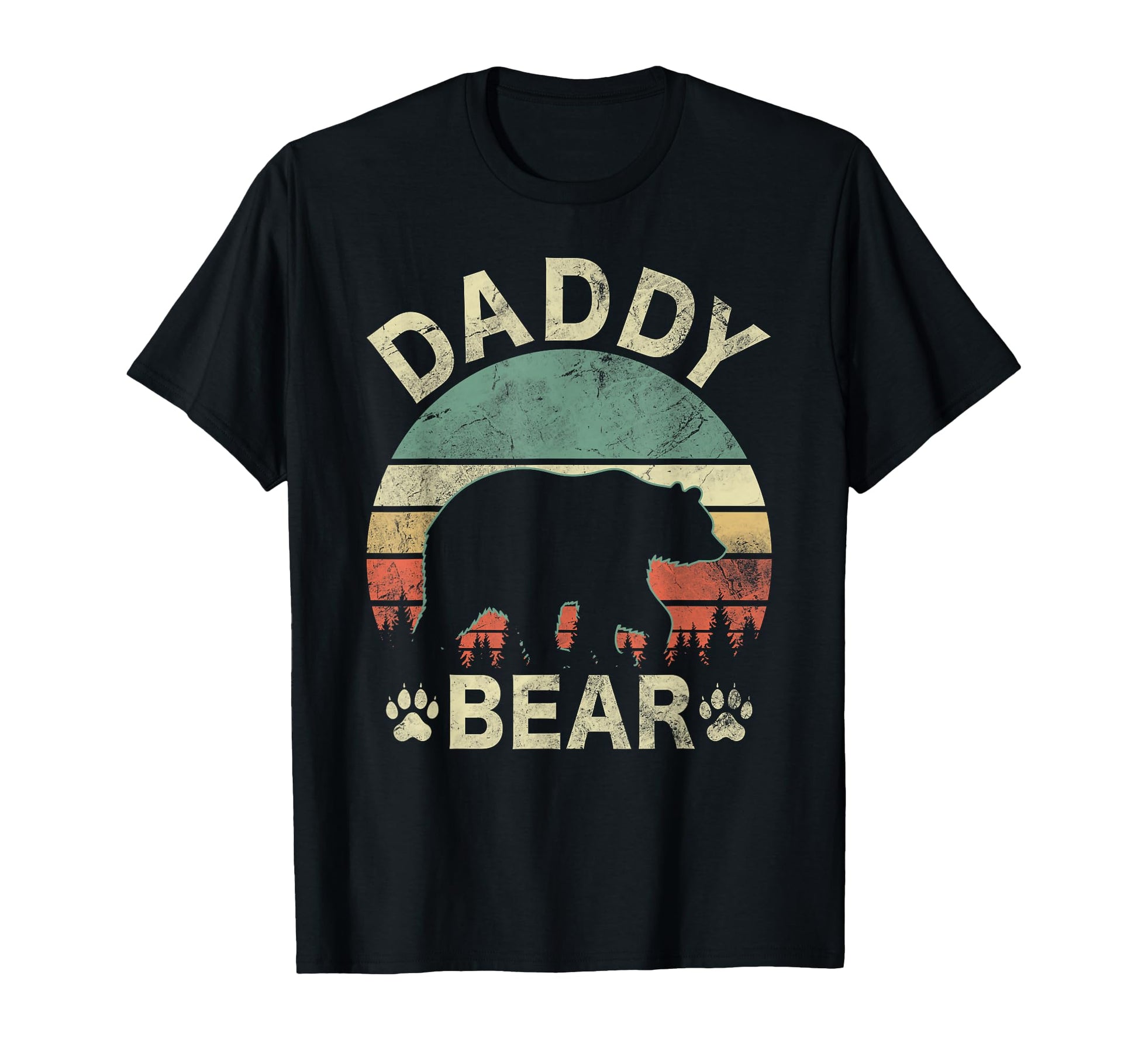 Daddy Bear Funny Dad Camping Fathers T-Shirt - Custom Art Print for Adults - T-Shirt, Sweatshirt, Hoodie