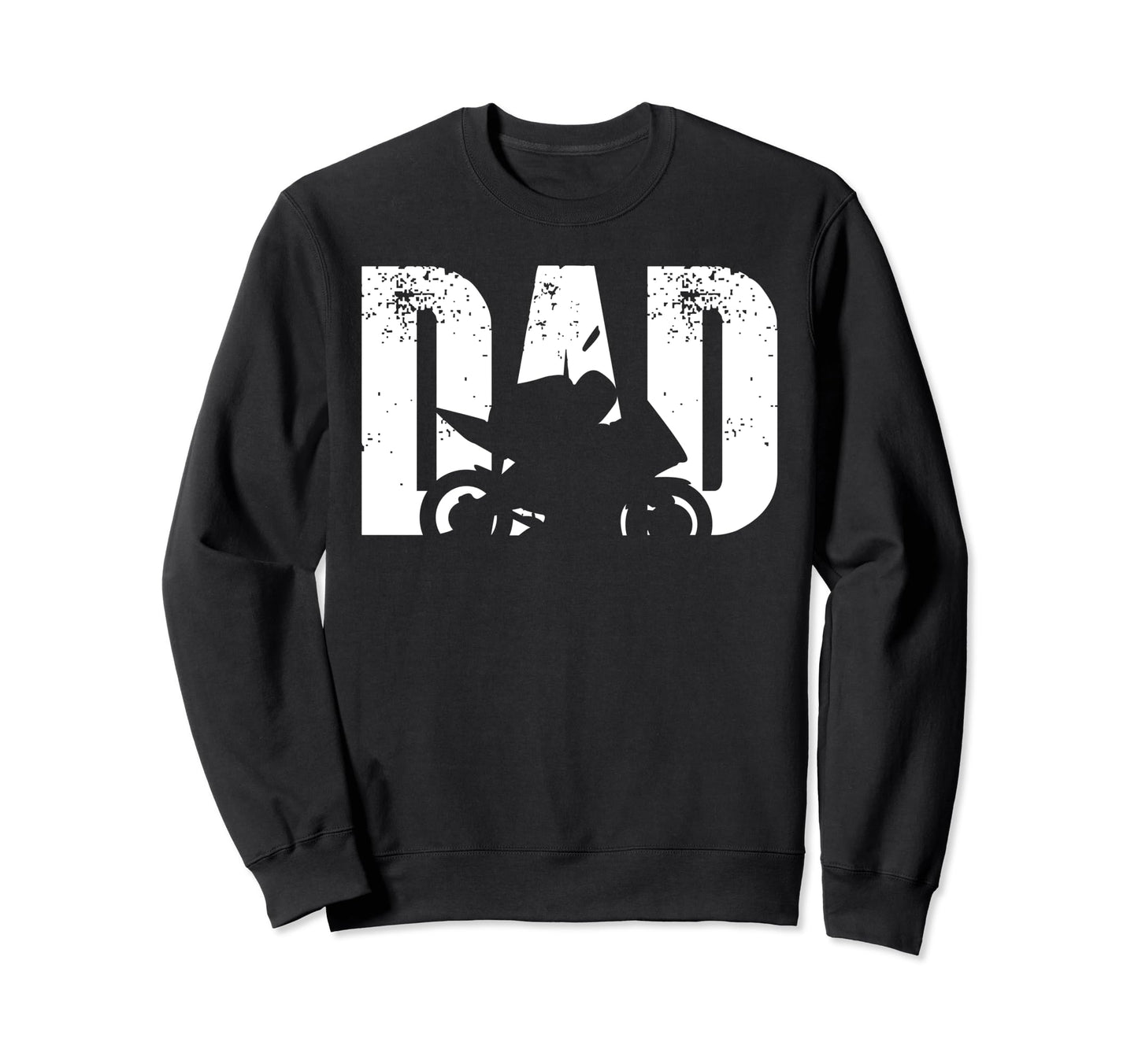 Motorcycle Fathers Day Biker Sweatshirt - Graphic Print Men Women - T-Shirt, Sweatshirt, Hoodie