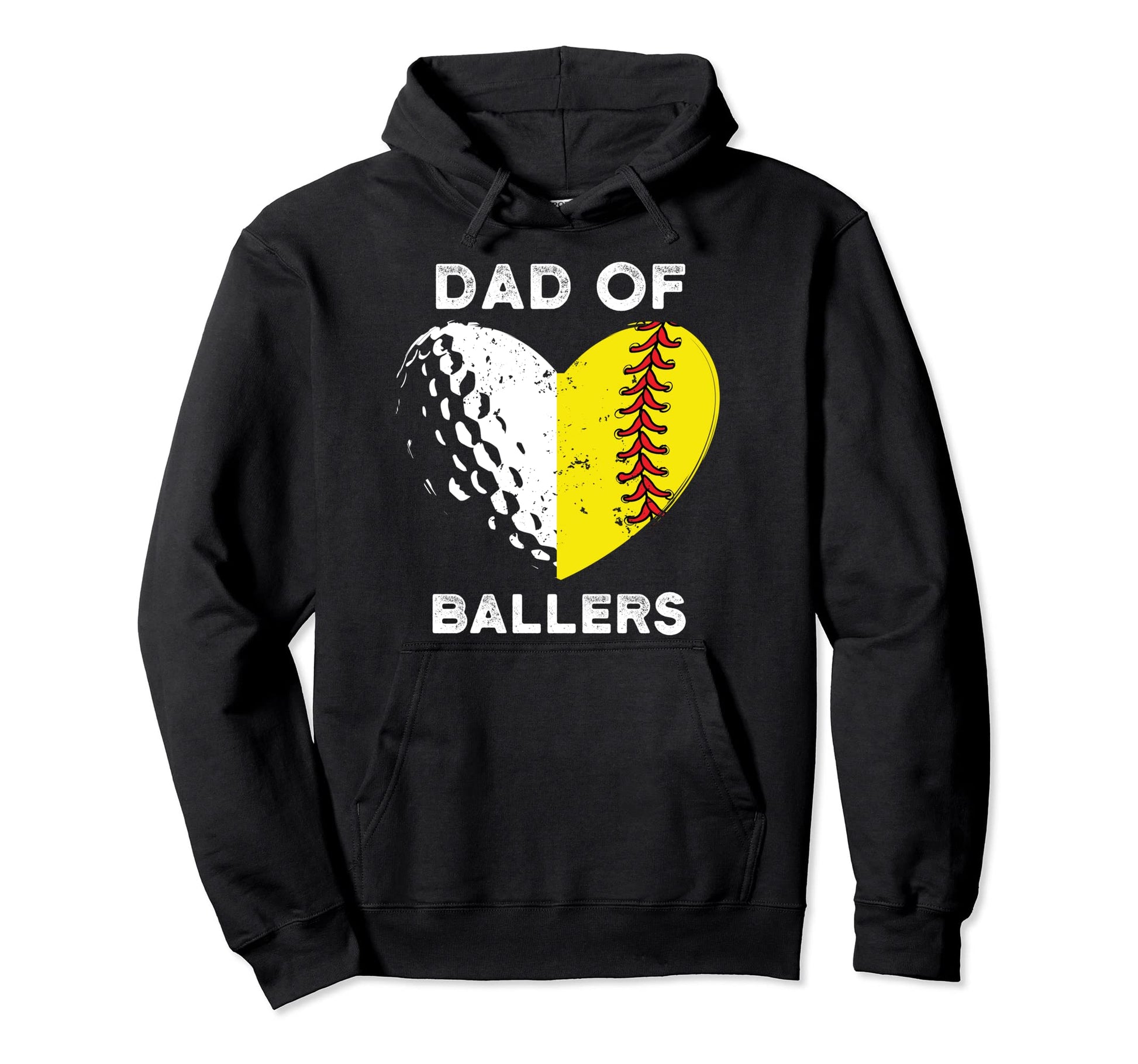 Softball Daughter And Golf Son Dad Hoodie - Trendy Graphic for Adults - T-Shirt, Sweatshirt, Hoodie