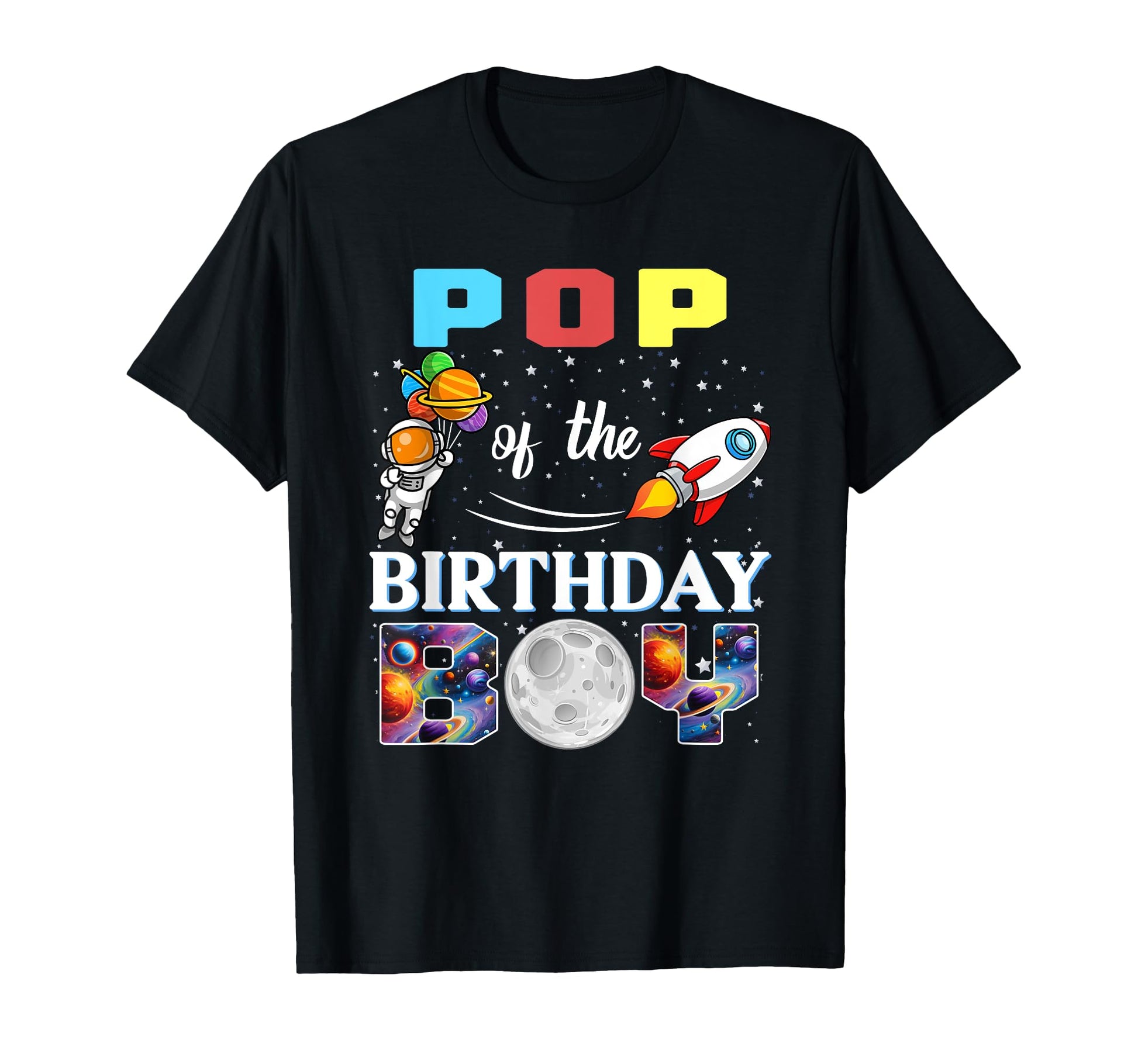 Pop Birthday Astronaut Family T-Shirt - Casual Everyday Wear Men Women - T-Shirt, Sweatshirt, Hoodie