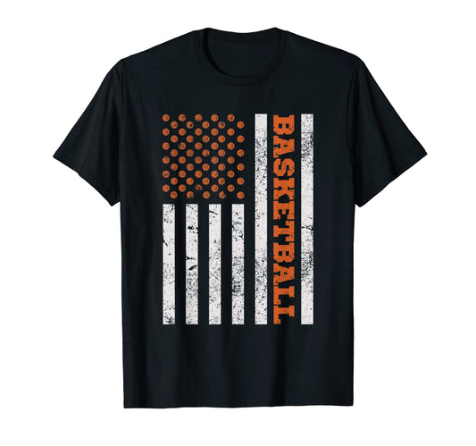 American Flag Basketball Flag Basketball T-Shirt - Minimalist Print Unisex - T-Shirt, Sweatshirt, Hoodie