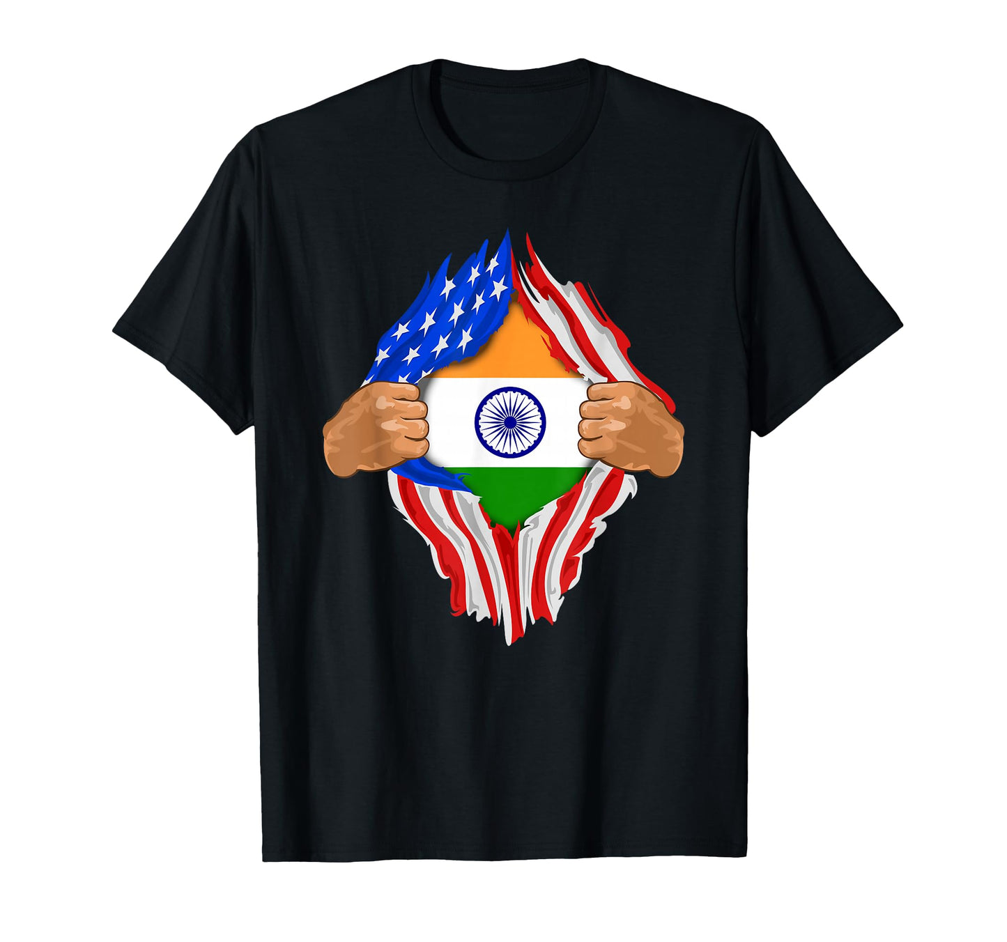 Indian Blood Inside Me India Flag Gift T-Shirt - Trendy Graphic Unisex - T-Shirt, Sweatshirt, Hoodie