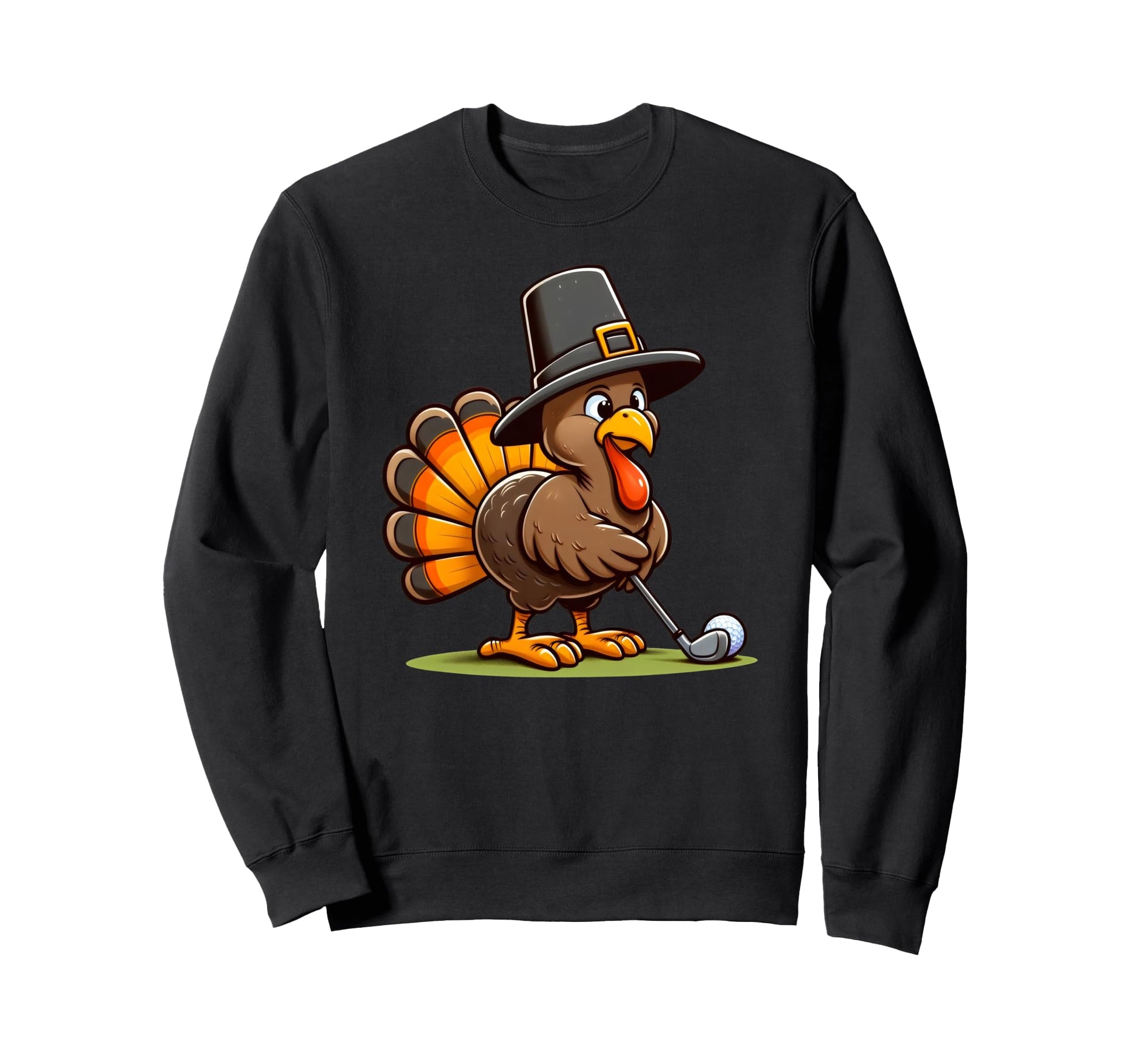 Turkey Golf Thanksgiving Golfer Sweatshirt - Aesthetic Graphic Men Women - T-Shirt, Sweatshirt, Hoodie