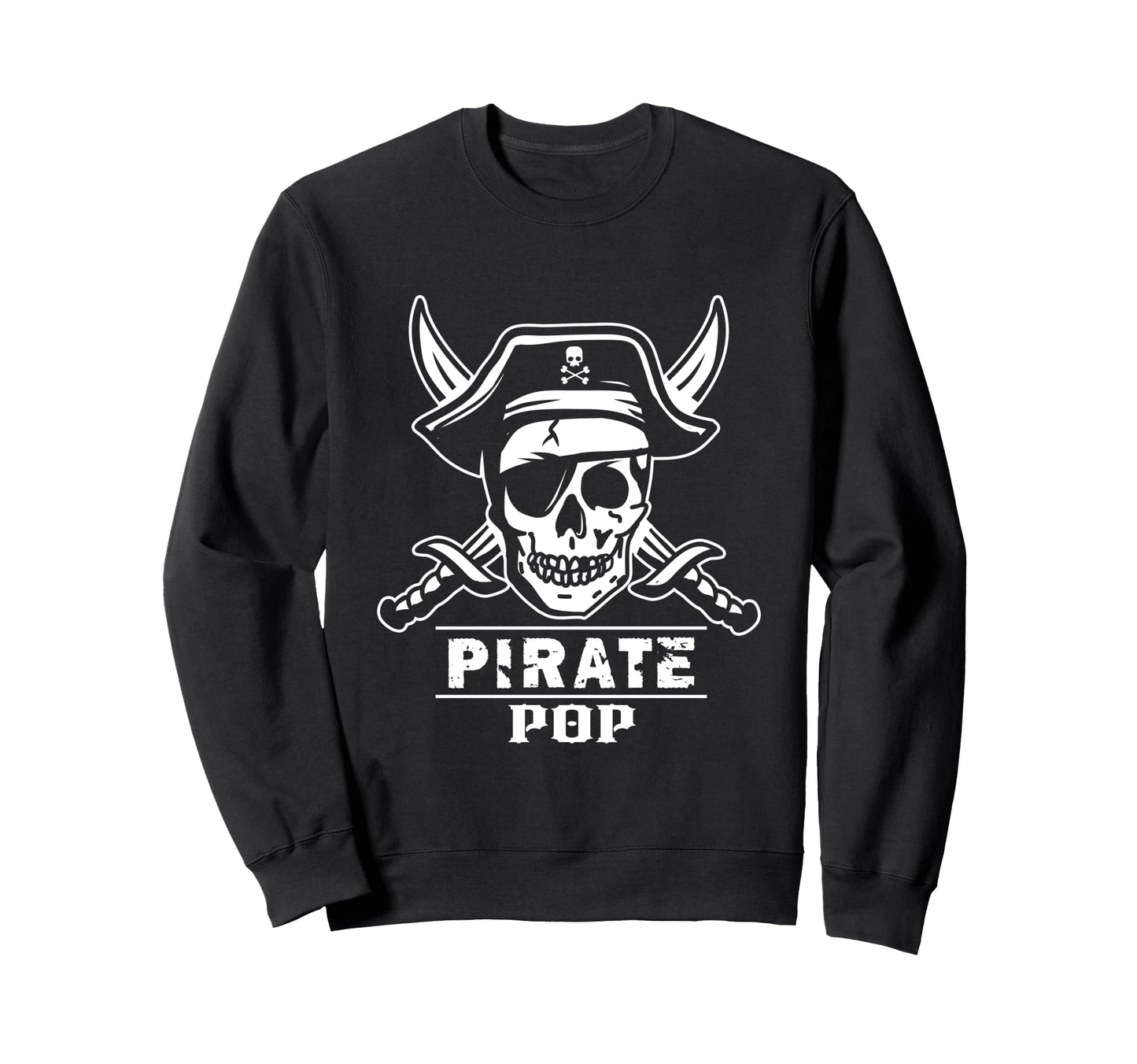 Pirate Pop Pirate Grandpa Captain Sweatshirt - Custom Art Print Unisex - T-Shirt, Sweatshirt, Hoodie