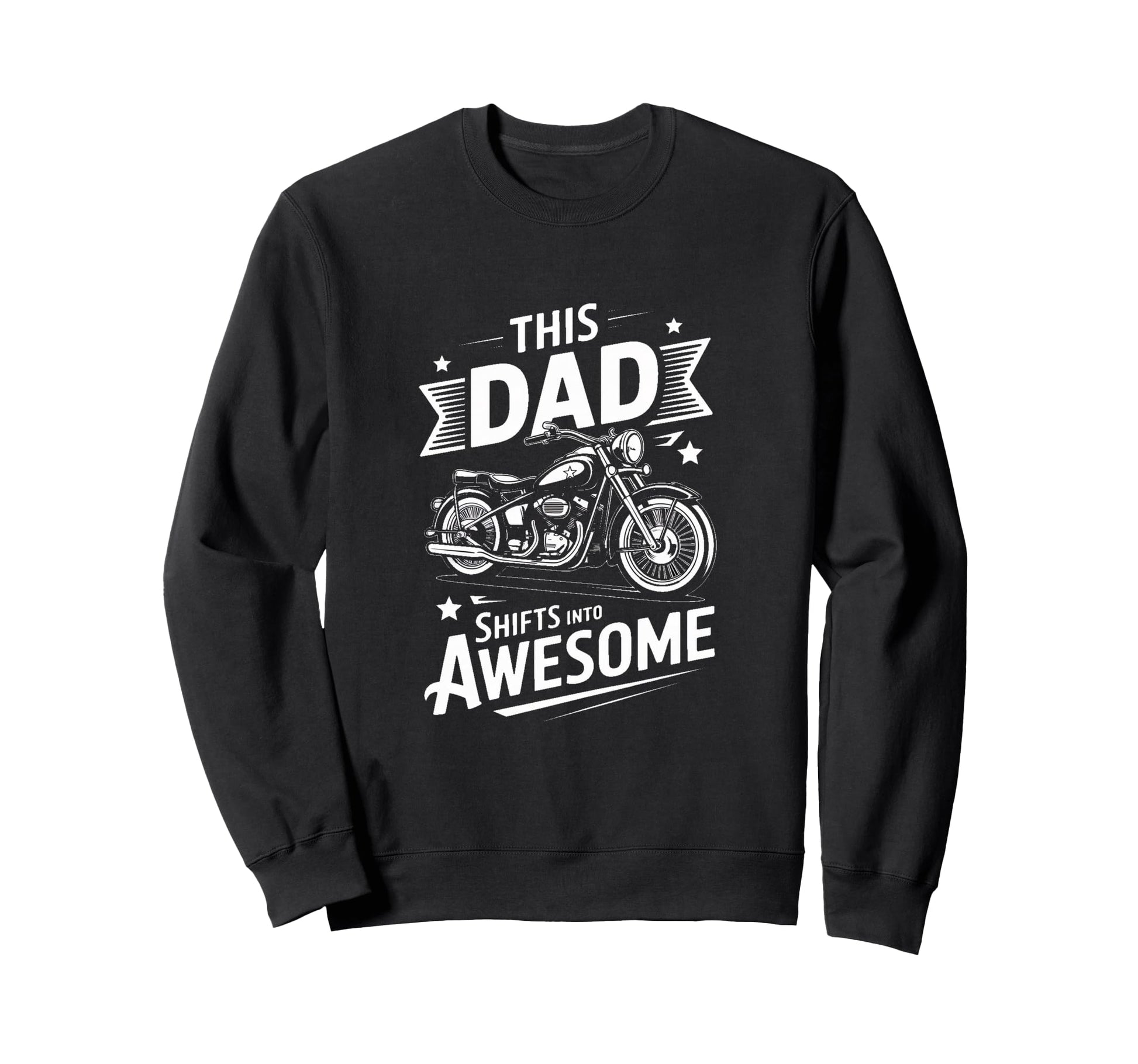 This Dad Shifts Into Awesome Sweatshirt - Minimalist Print for Adults - T-Shirt, Sweatshirt, Hoodie