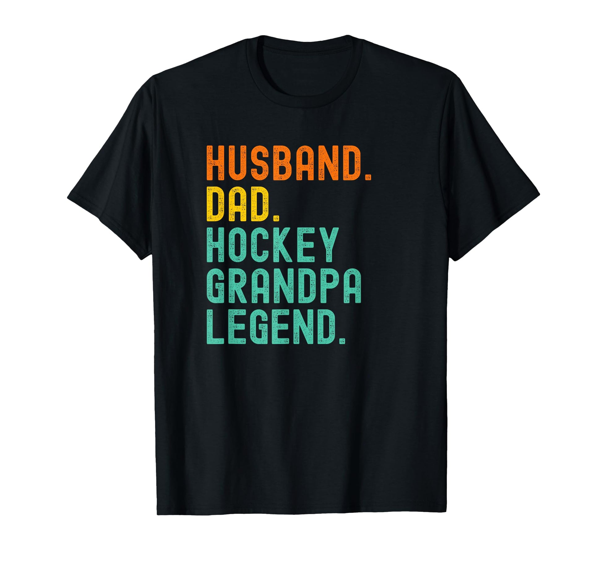 Husband Dad Hockey Grandpa Legend T-Shirt - Casual Everyday Wear for Adults - T-Shirt, Sweatshirt, Hoodie