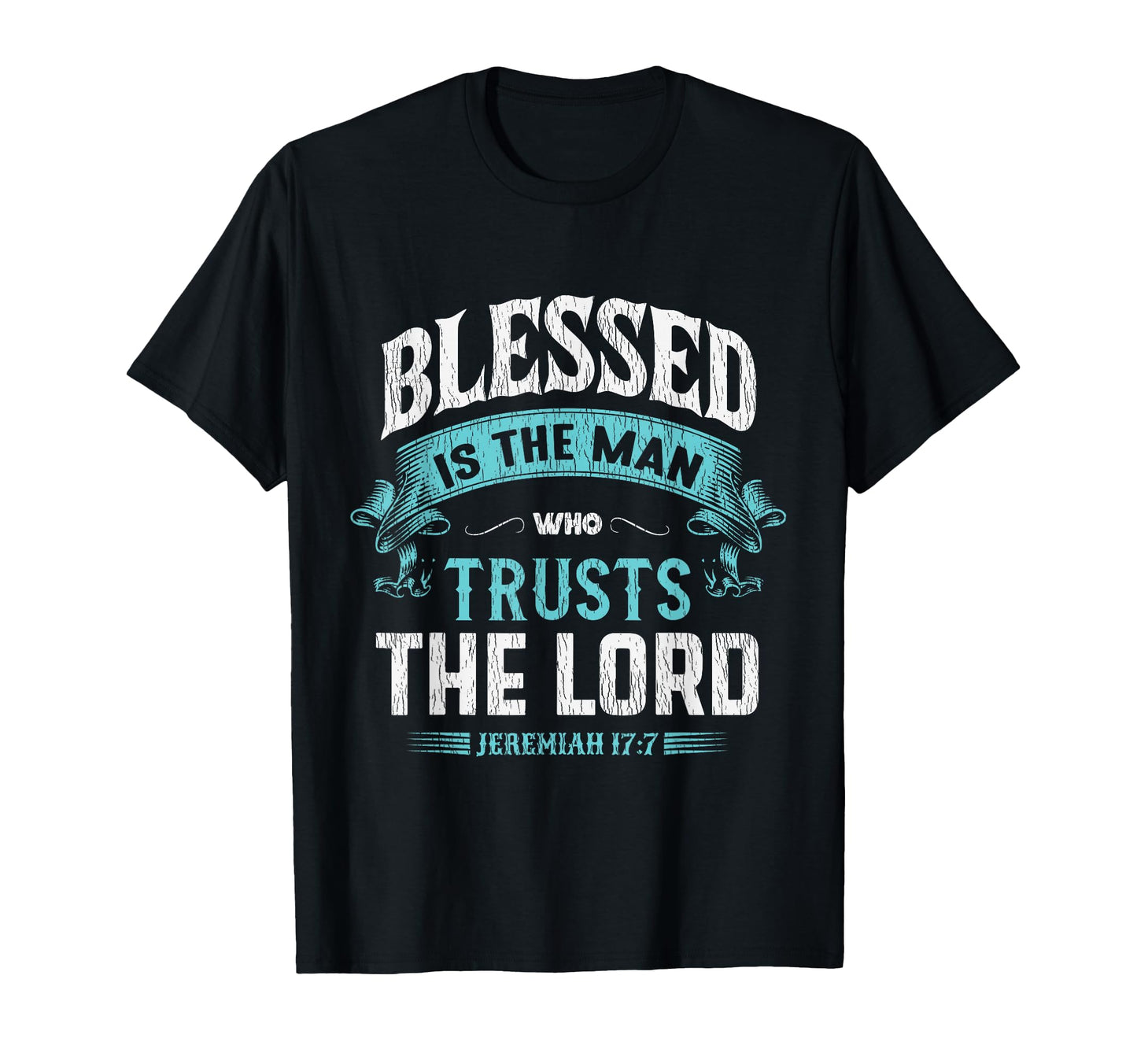 Blessed Is Who Trusts Lord Husband T-Shirt - Custom Art Print Men Women - T-Shirt, Sweatshirt, Hoodie