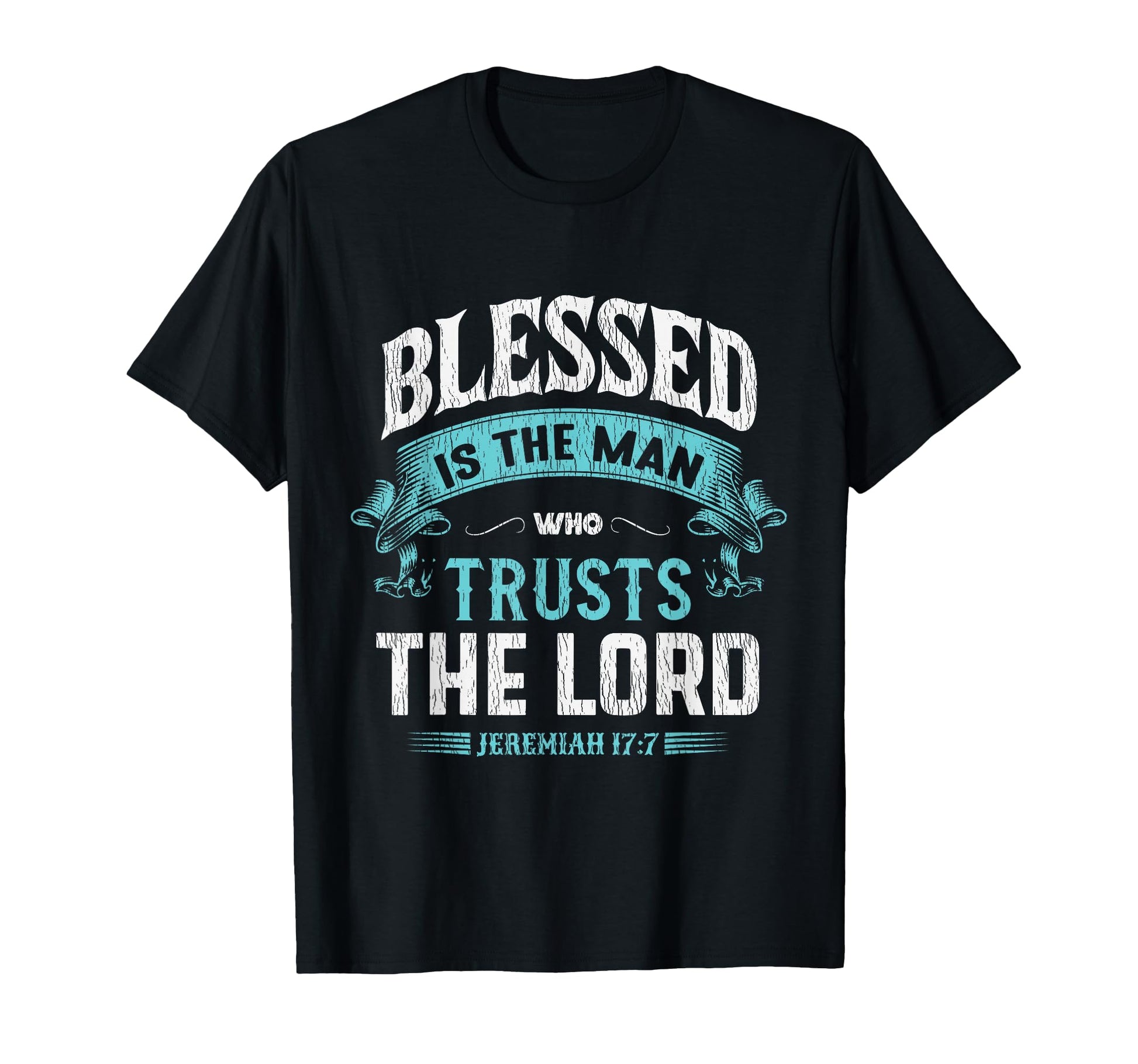Blessed Is Who Trusts Lord Husband T-Shirt - Custom Art Print Men Women - T-Shirt, Sweatshirt, Hoodie