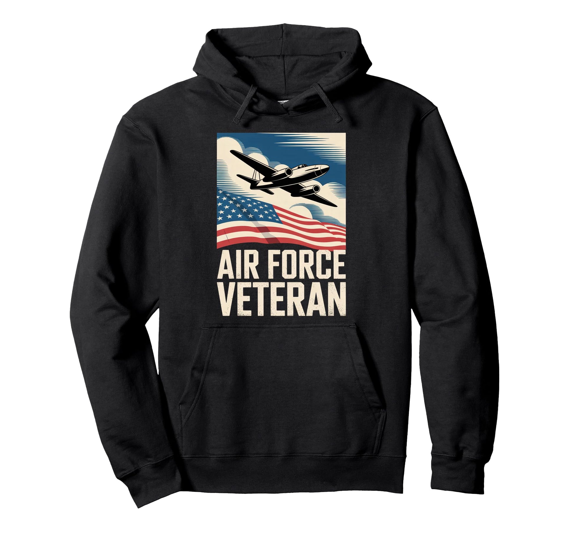 Air Force Veteran Us American Flag Dad Hoodie - Unique Graphic for Adults - T-Shirt, Sweatshirt, Hoodie