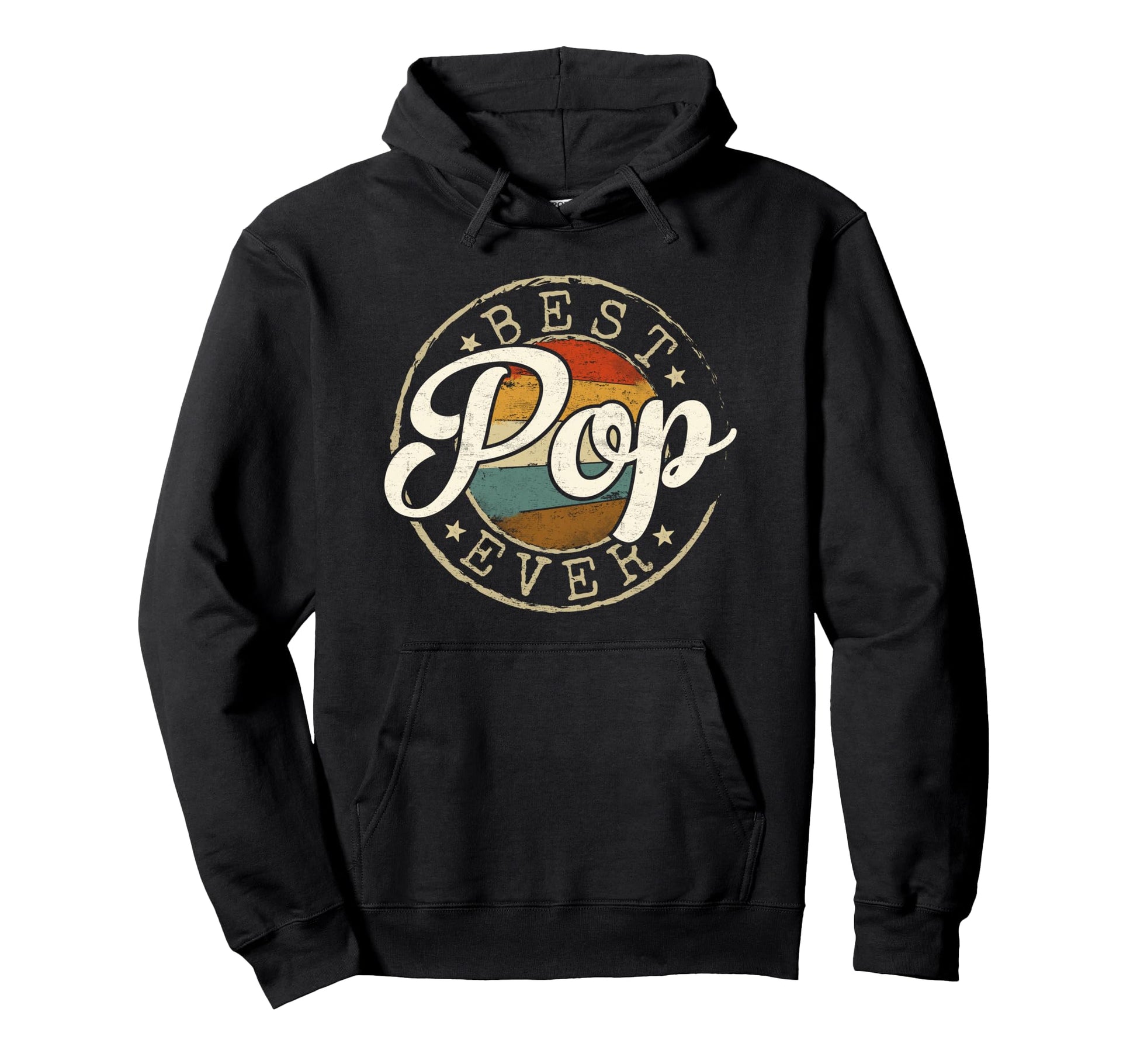Best Pop Ever Stamp Fathers Day Hoodie - Casual Everyday Wear Men Women - T-Shirt, Sweatshirt, Hoodie