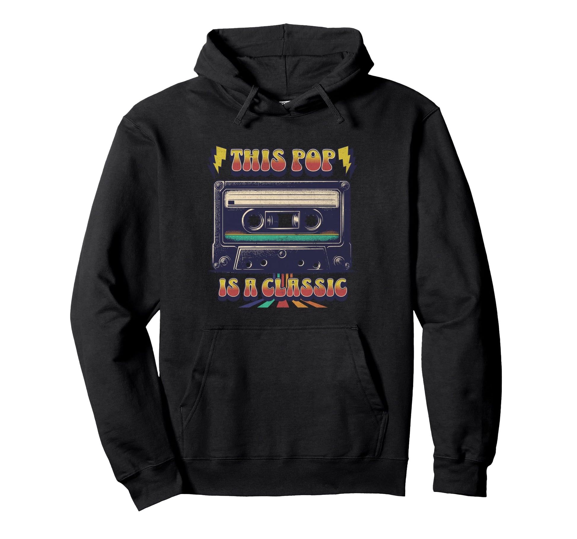 This Pop Is Cassette Tape Music Hoodie - Streetwear Style for Adults - T-Shirt, Sweatshirt, Hoodie