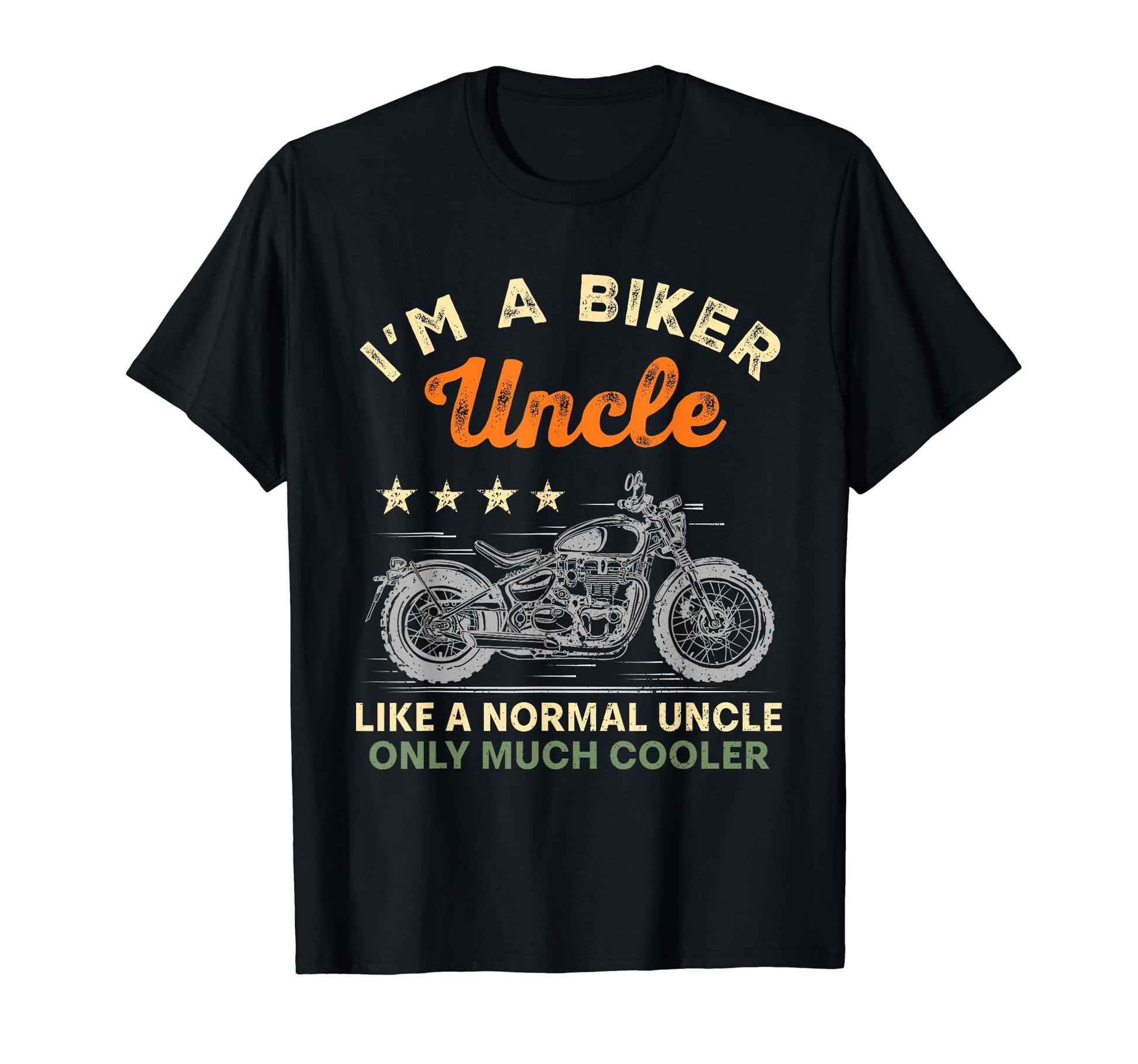 Im Biker Uncle Motorcycle Rider Fathers T-Shirt - Graphic Print Men Women - T-Shirt, Sweatshirt, Hoodie