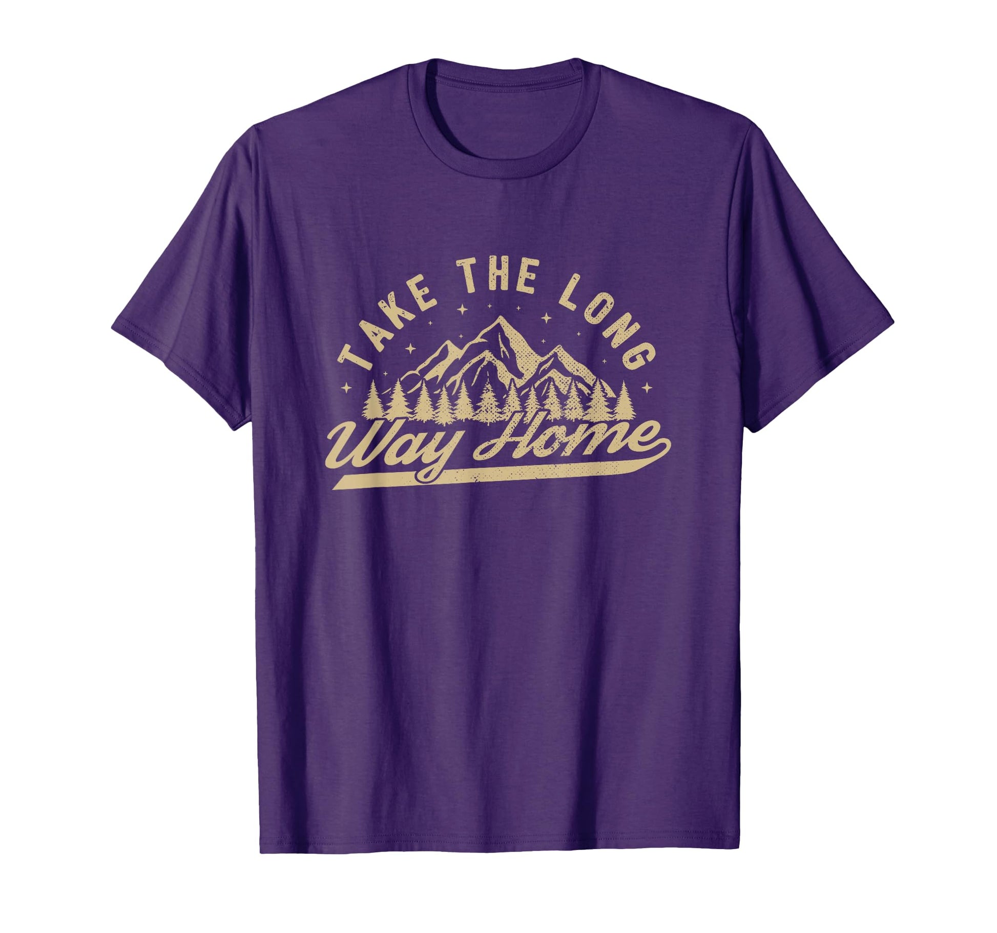 Funny Hiking Camping Take Long Way Home T-Shirt - Unique Graphic for Adults - T-Shirt, Sweatshirt, Hoodie