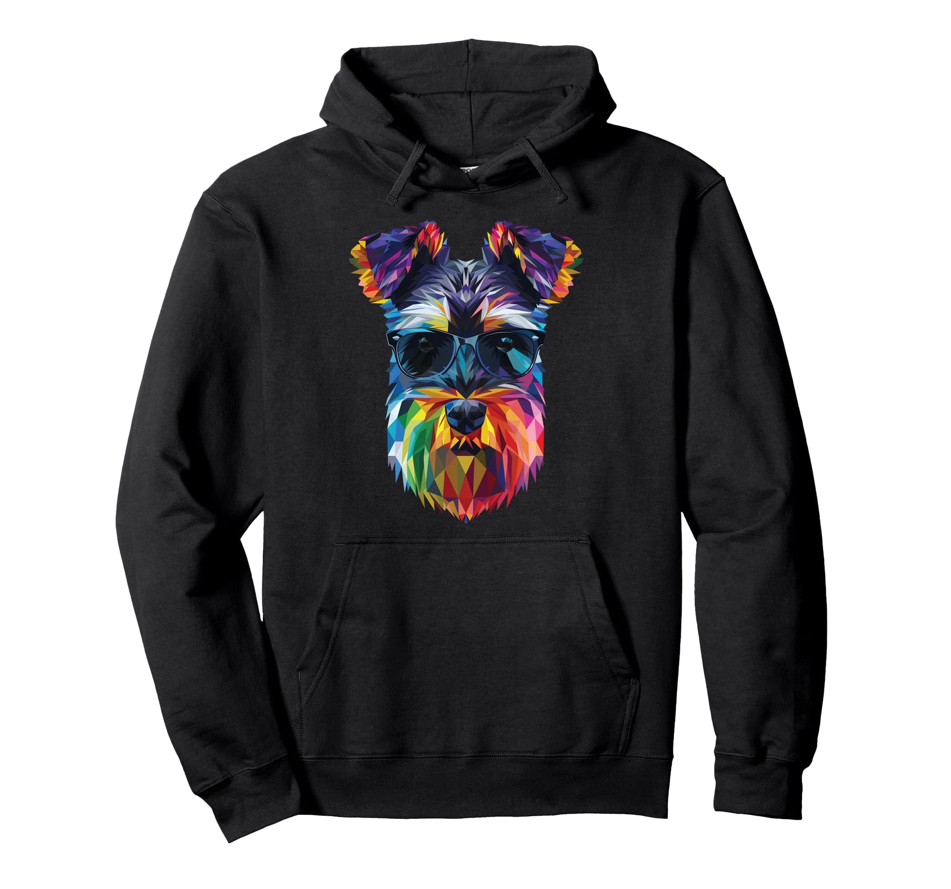 Dog Dad Mom Sunglasses Schnauzer Hoodie - Casual Everyday Wear for Adults - T-Shirt, Sweatshirt, Hoodie