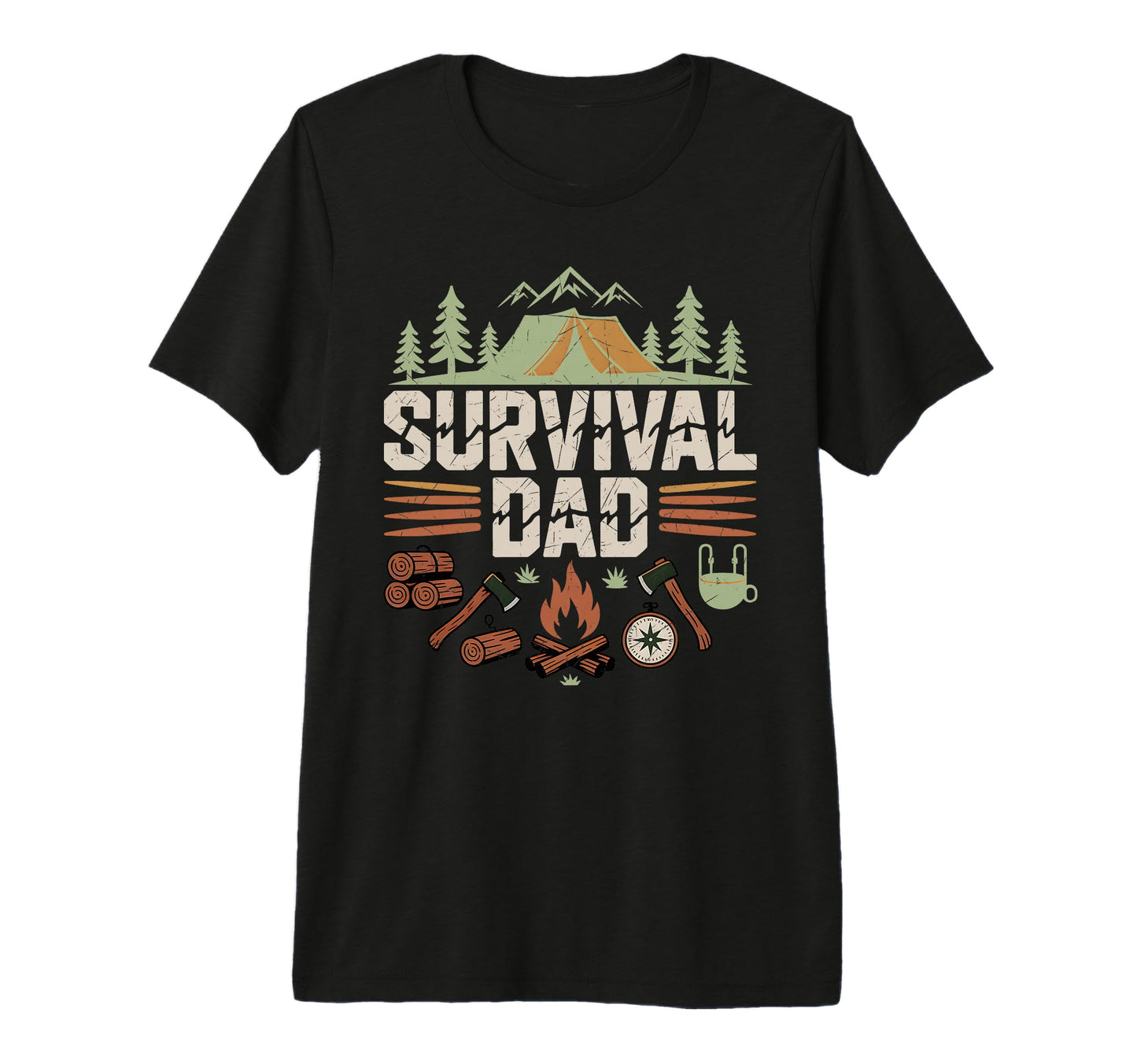 Mens Bushcraft Camping Outdoor T-Shirt - Aesthetic Graphic Men Women - T-Shirt, Sweatshirt, Hoodie