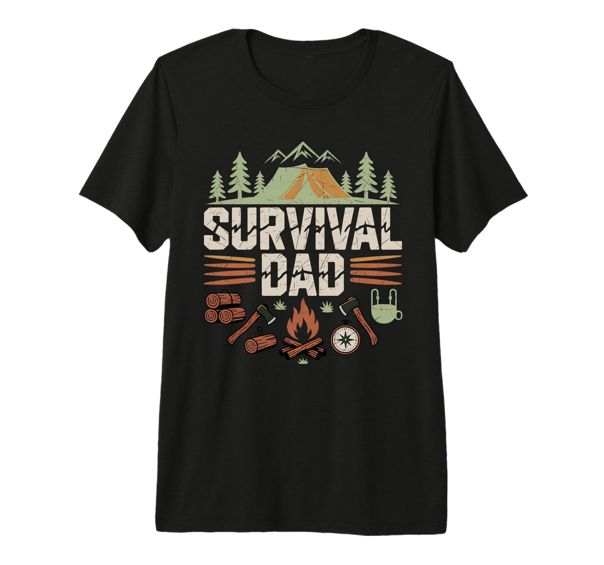 Mens Bushcraft Camping Outdoor T-Shirt - Aesthetic Graphic Men Women - T-Shirt, Sweatshirt, Hoodie
