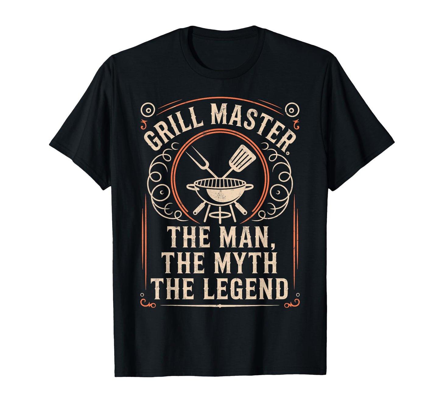 Funny Bbq Dad Grill Master Myth Legend T-Shirt - Custom Art Print Men Women - T-Shirt, Sweatshirt, Hoodie