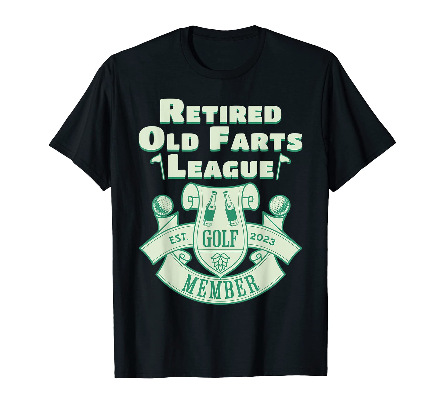 Mens Mens Golf Retirement 2023 T-Shirt - Minimalist Print for Adults - T-Shirt, Sweatshirt, Hoodie