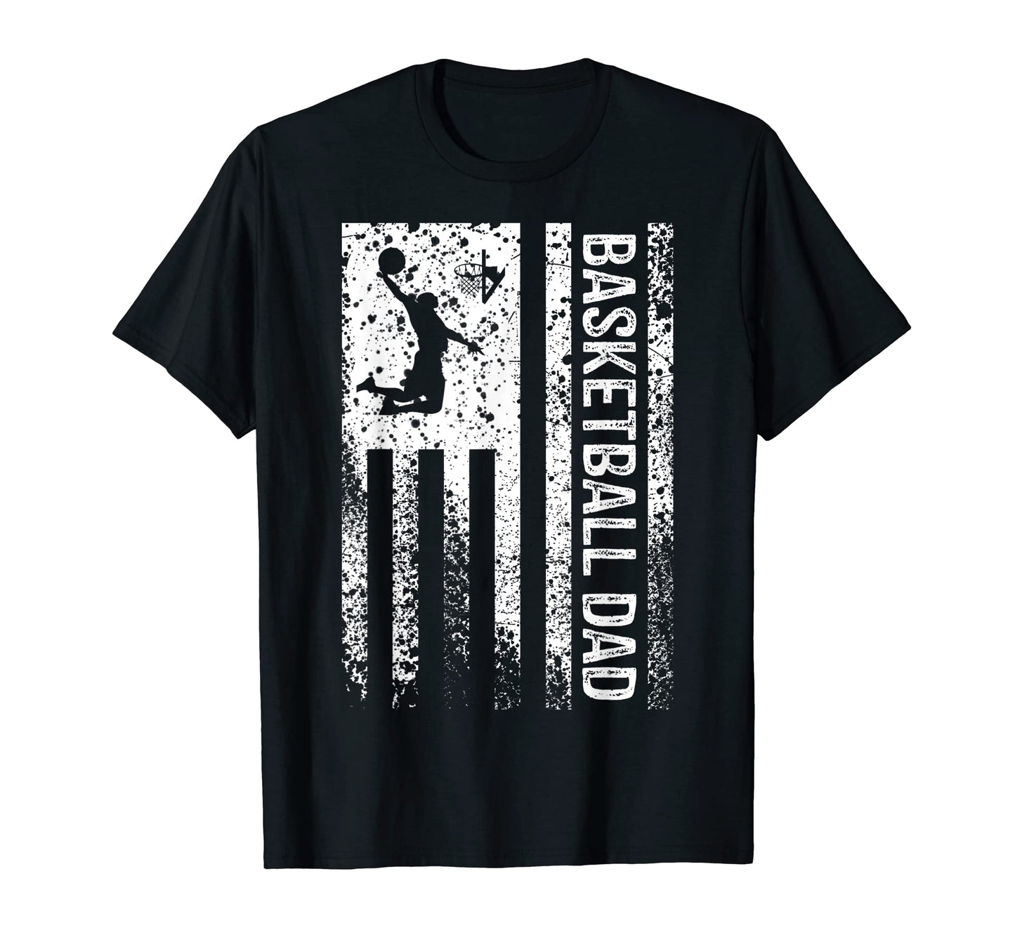 Mens Basketball Dad Distressed T-Shirt - Casual Everyday Wear Unisex - T-Shirt, Sweatshirt, Hoodie