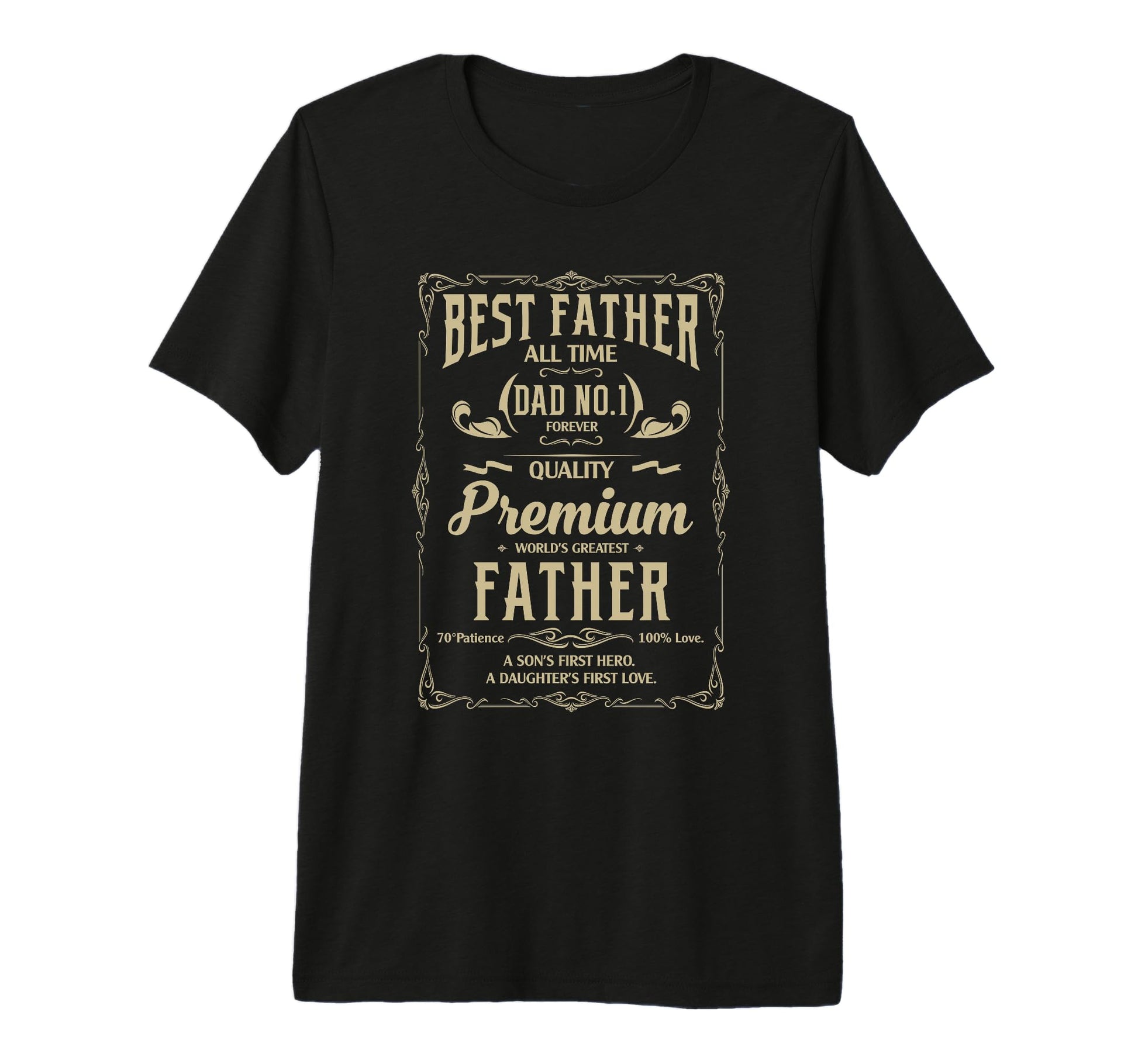 Best Father Worlds Greatest Dad No 1 T-Shirt - Aesthetic Graphic Unisex - T-Shirt, Sweatshirt, Hoodie