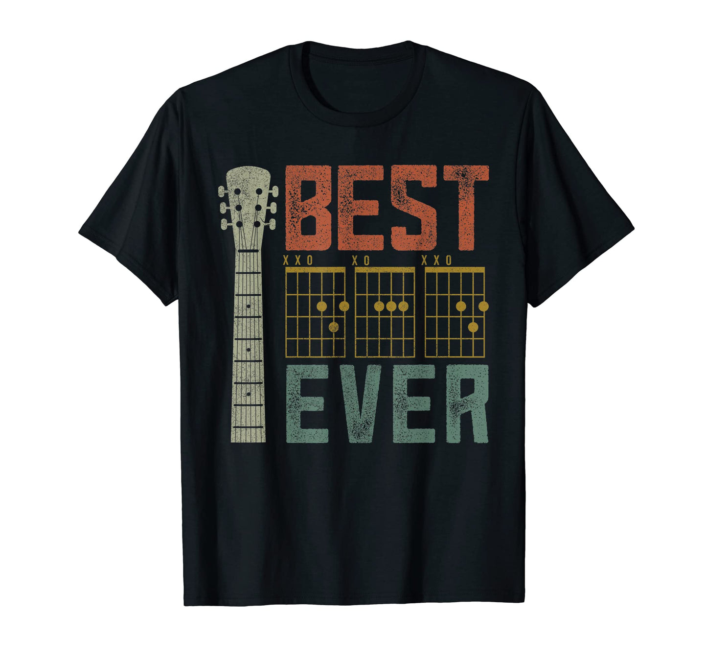 Best Dad Guitar Music Fathers Day T-Shirt - Unique Graphic Men Women - T-Shirt, Sweatshirt, Hoodie