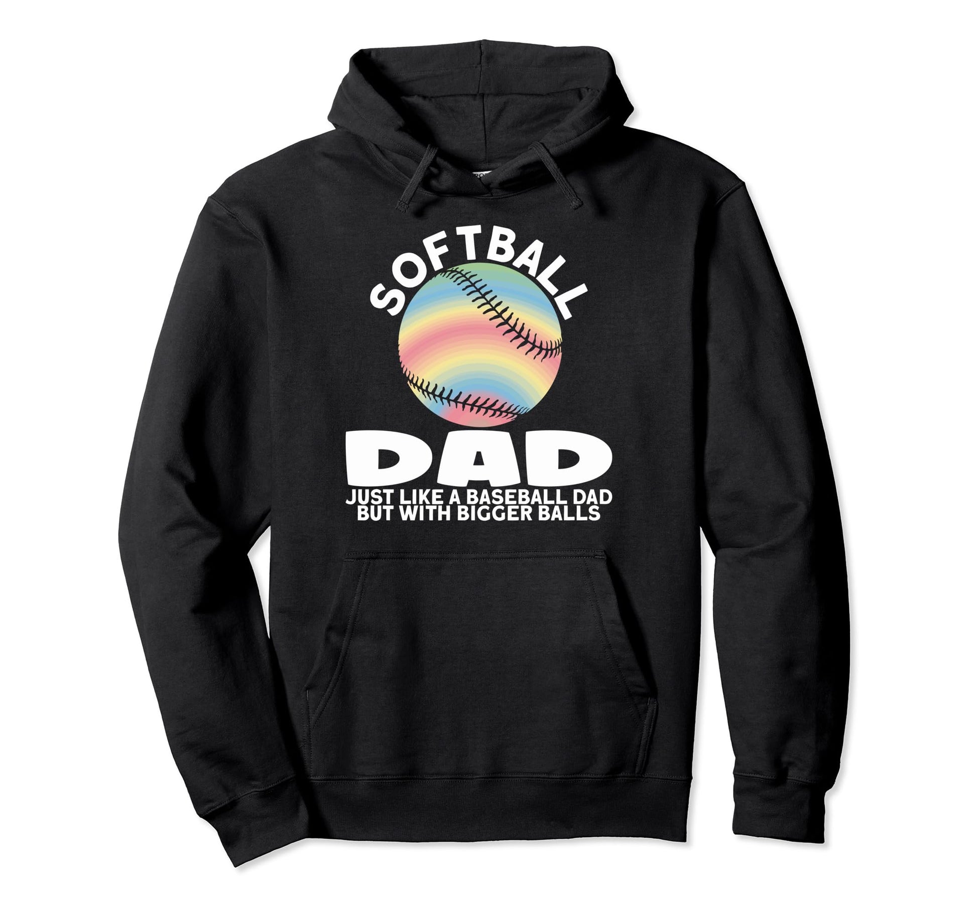 Funny Softball Dads Softball Dad Like Hoodie - Minimalist Print for Adults - T-Shirt, Sweatshirt, Hoodie
