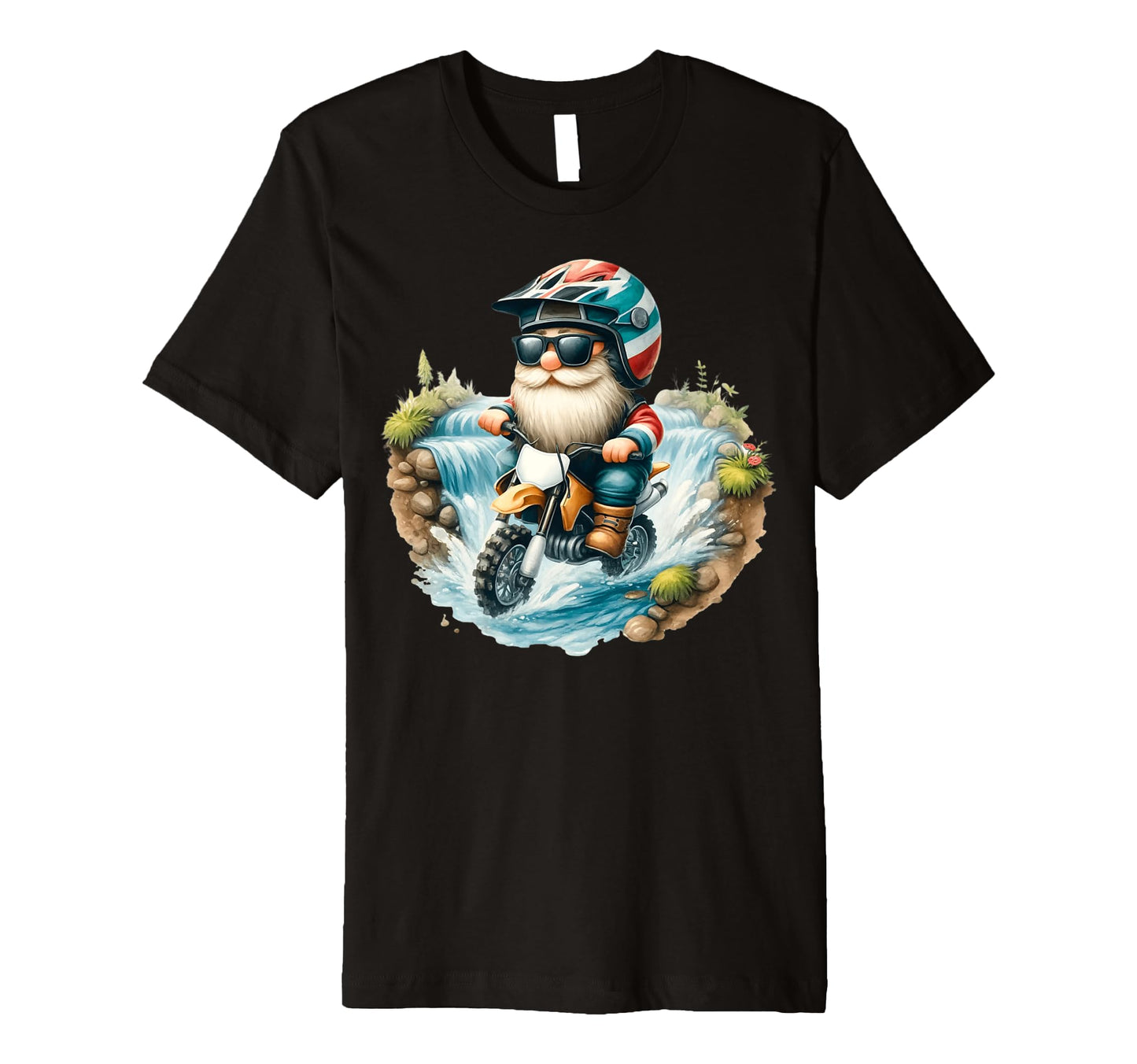 Funny Motocross Dad Gnome And Dirt T-Shirt - Novelty Apparel Men Women - T-Shirt, Sweatshirt, Hoodie
