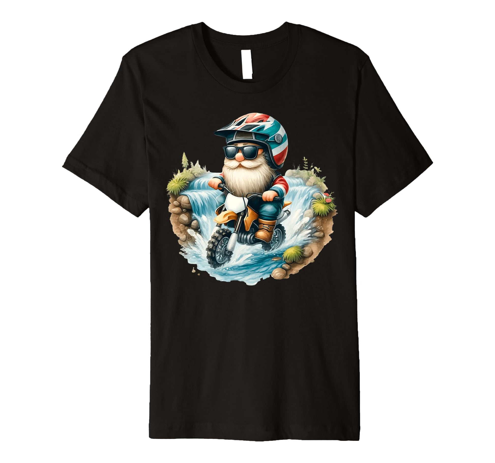 Funny Motocross Dad Gnome And Dirt T-Shirt - Novelty Apparel Men Women - T-Shirt, Sweatshirt, Hoodie
