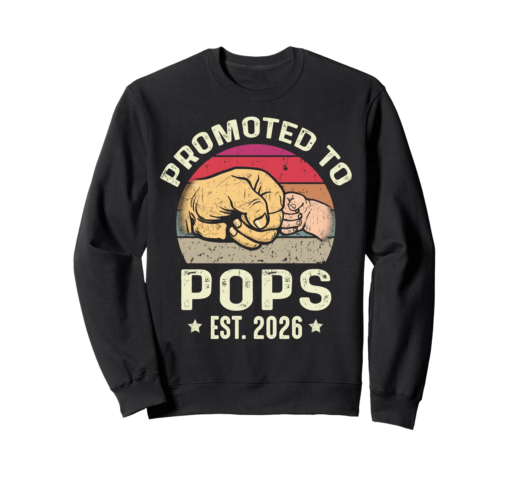 Promoted To Pops Est 2026 New Papa Sweatshirt - Unique Graphic for Adults - T-Shirt, Sweatshirt, Hoodie