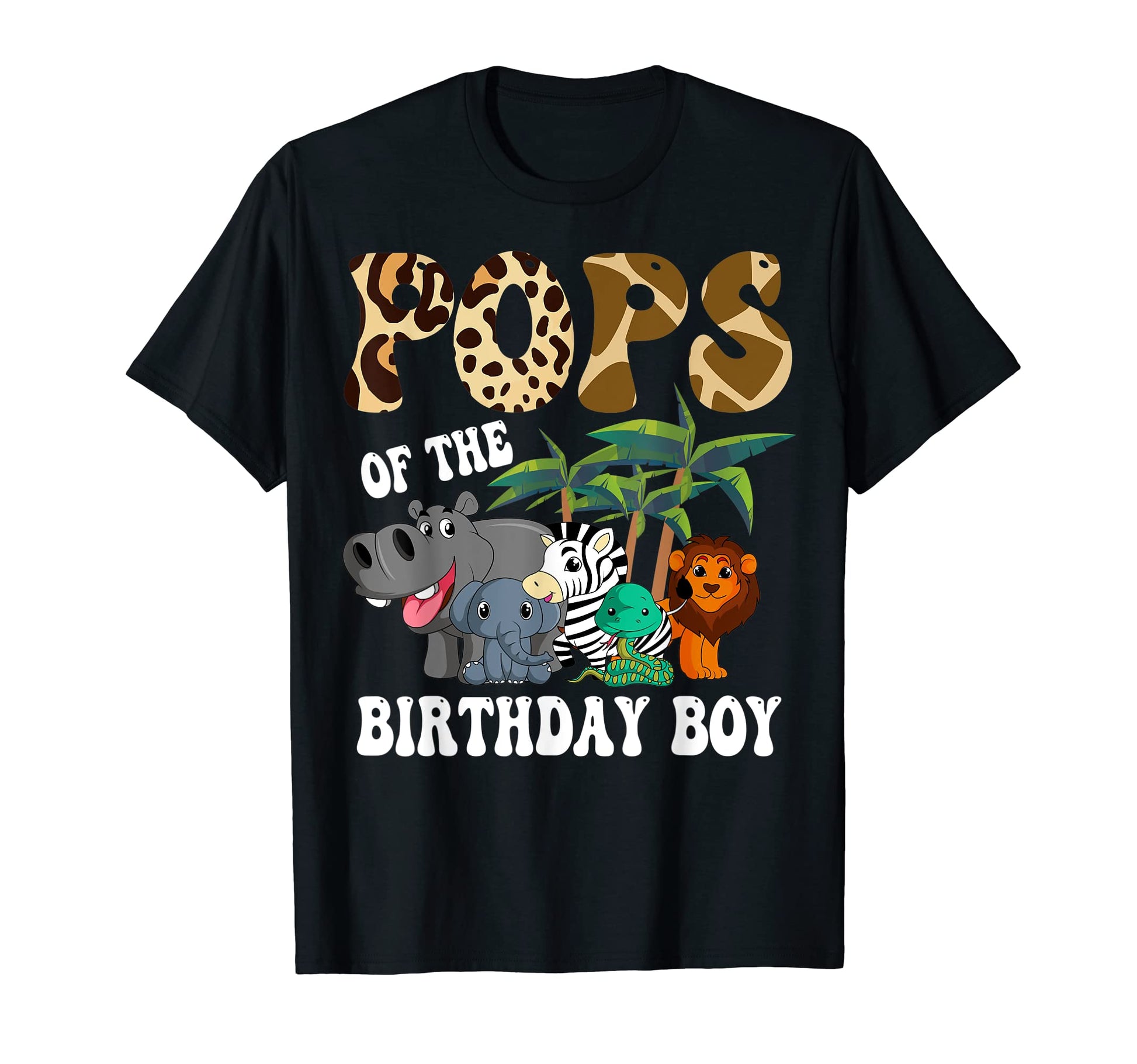 Pops Birthday Zoo Bday Safari T-Shirt - Casual Everyday Wear for Adults - T-Shirt, Sweatshirt, Hoodie