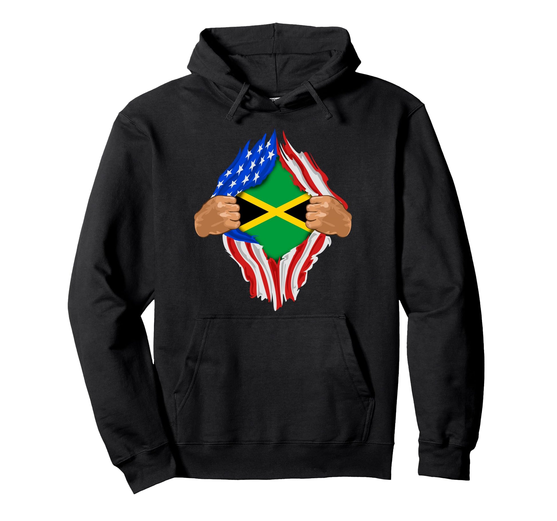 Jamaican Blood Inside Me Jamaica Hoodie - Fun Novelty Design Men Women - T-Shirt, Sweatshirt, Hoodie